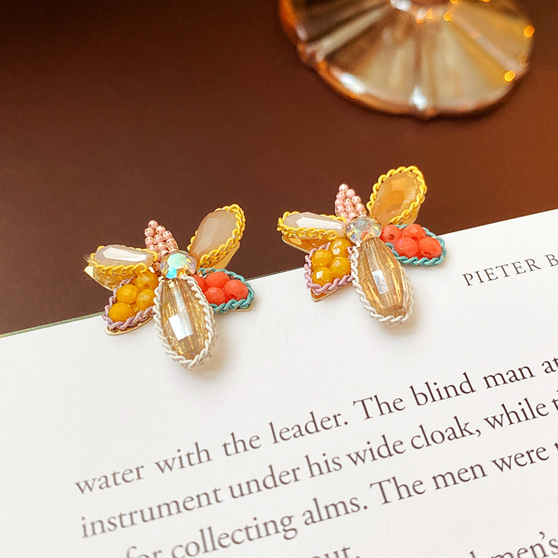 Boho Large Floral Colorful Stud Earrings for Women | HE12344 | Perfect for Casual Wear, Parties, and Boho Fashion Accessories