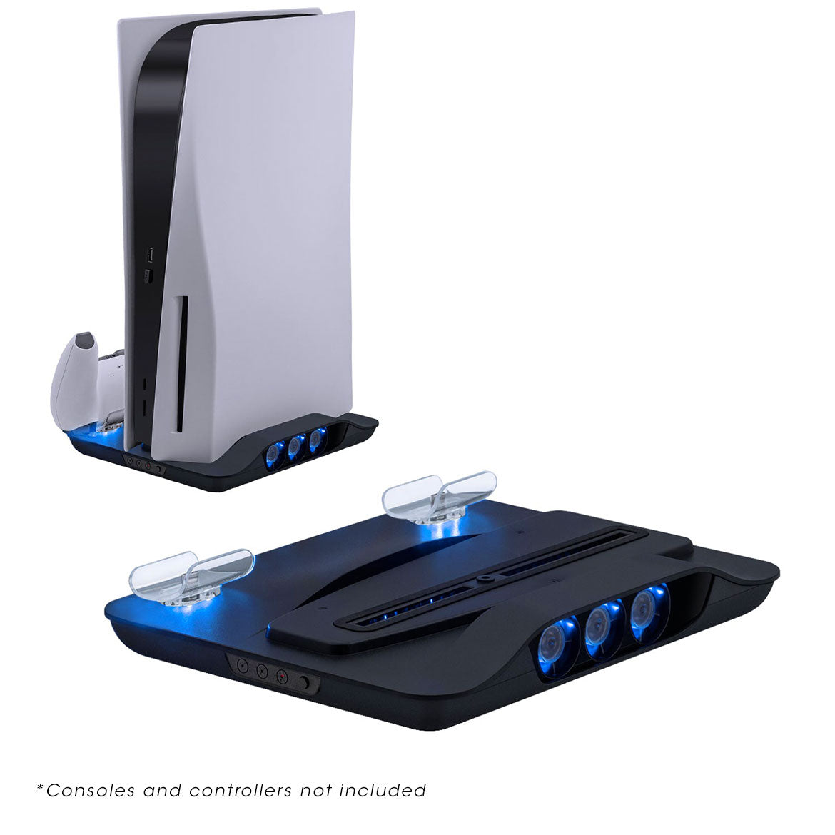 Dobe PS5 Cooling Stand with Fast Charging, Multi-Functional Gaming Accessory for Playstation 5 - Black | Perfect for Long Gaming Sessions & Overheat Protection