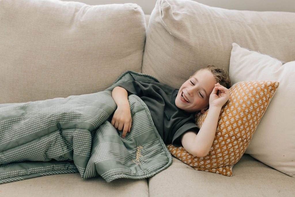 Cozy Mason Mini Blanket - Soft & Warm Travel Blanket for Adults, Kids - Perfect for Airplane, Car, Office & Home Use