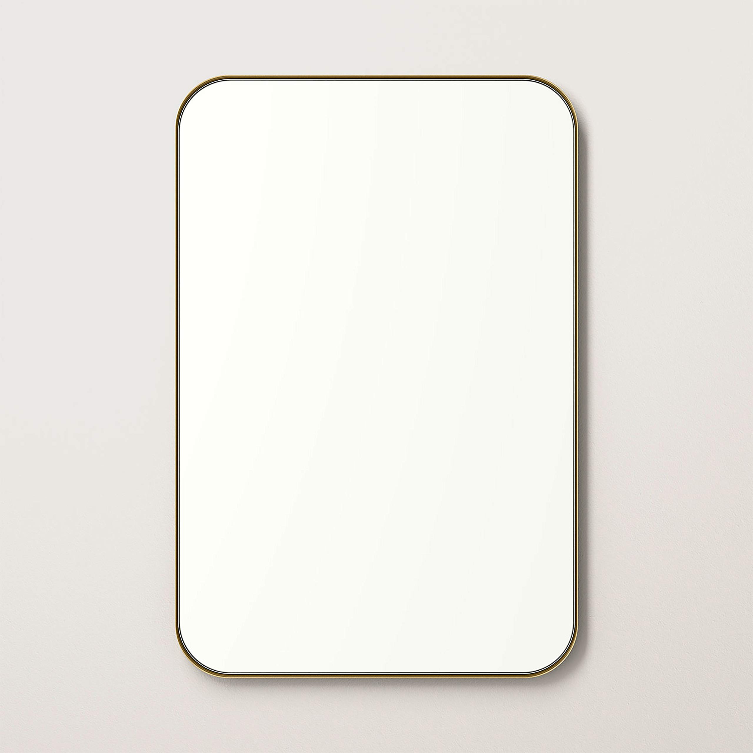 Better Bevel Wall Mirror - Gold Metal Frame Bathroom Vanity Mirror 20