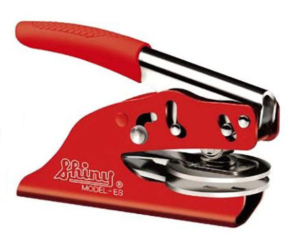 Premium Notary Seal Embosser - Kentucky Style in Vibrant Red | Official Document Authentication Tool for Legal Papers, Contracts & Certificates