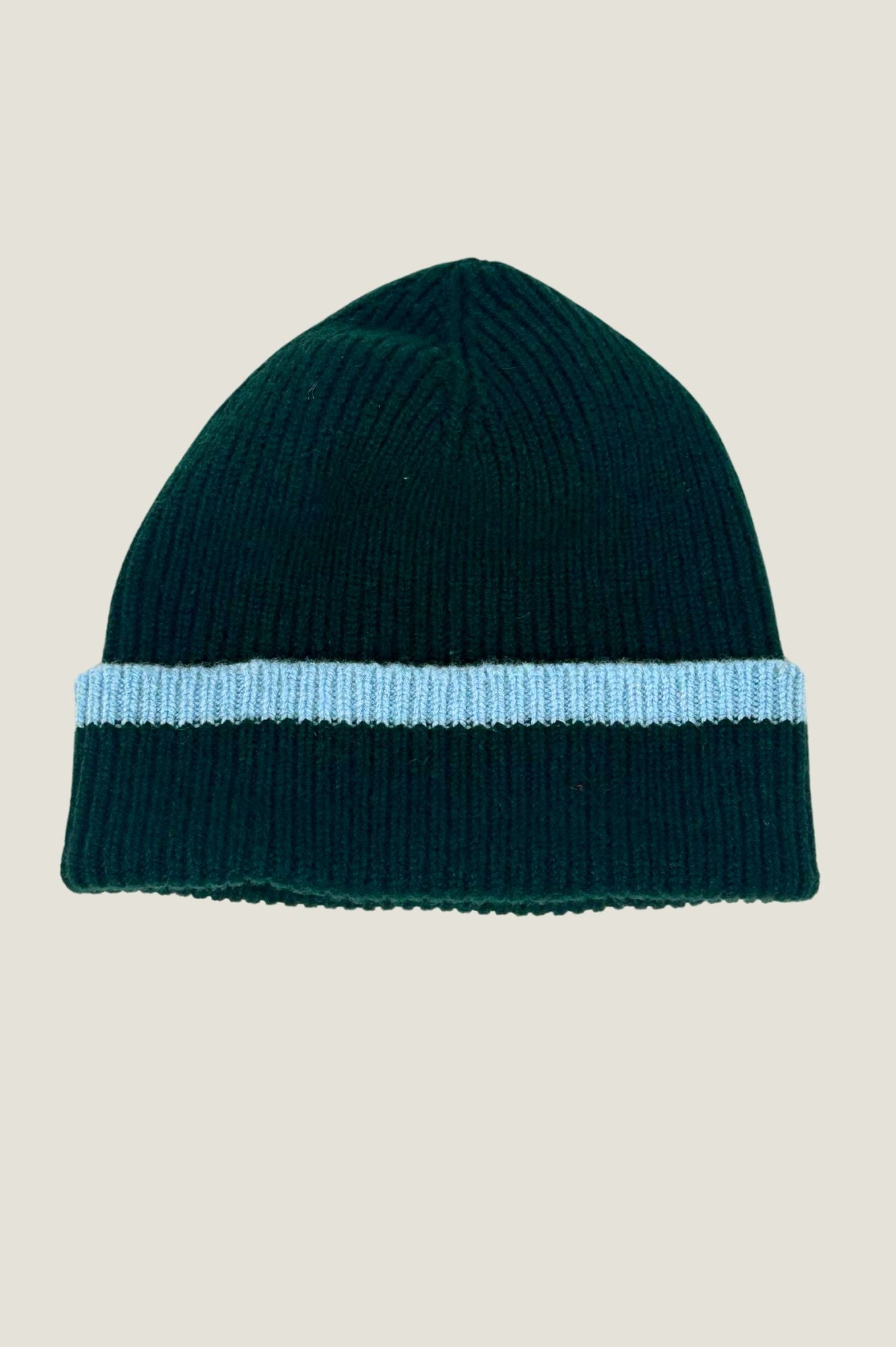 Kew Rib Hat for Women & Men - Stylish Green & Blue Knit Beanie for Winter & Fall - Perfect for Outdoor Activities, Hiking, and Casual Wear