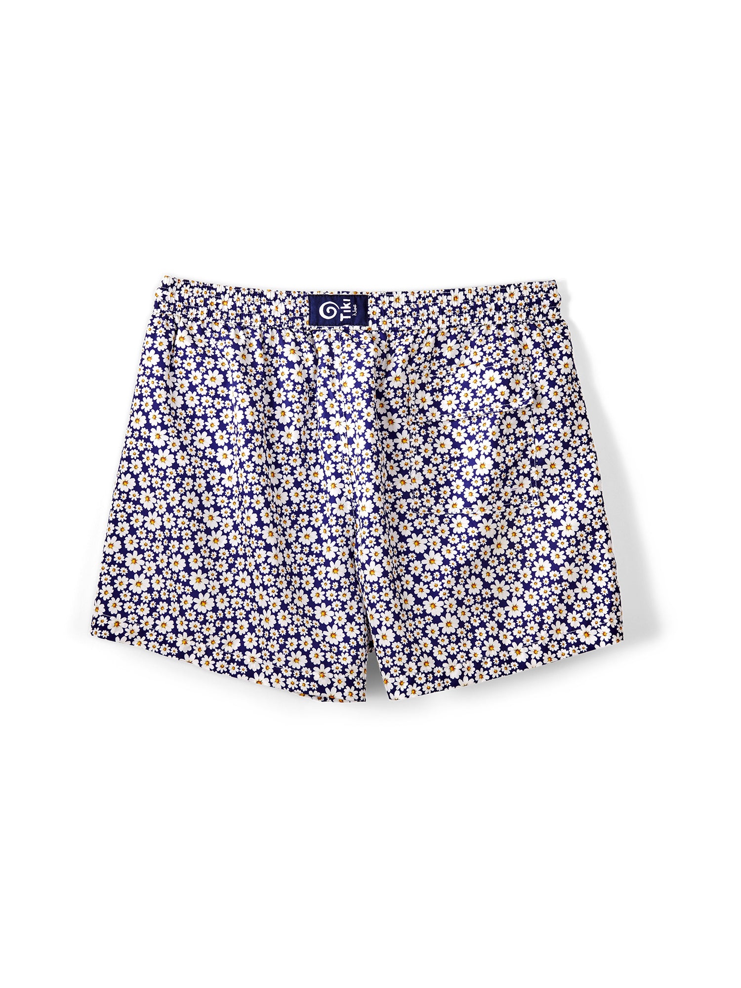 Women's Daisy Print Capri Swim Shorts - Quick Dry, UPF 50+ Swimwear for Beach, Pool & Water Sports