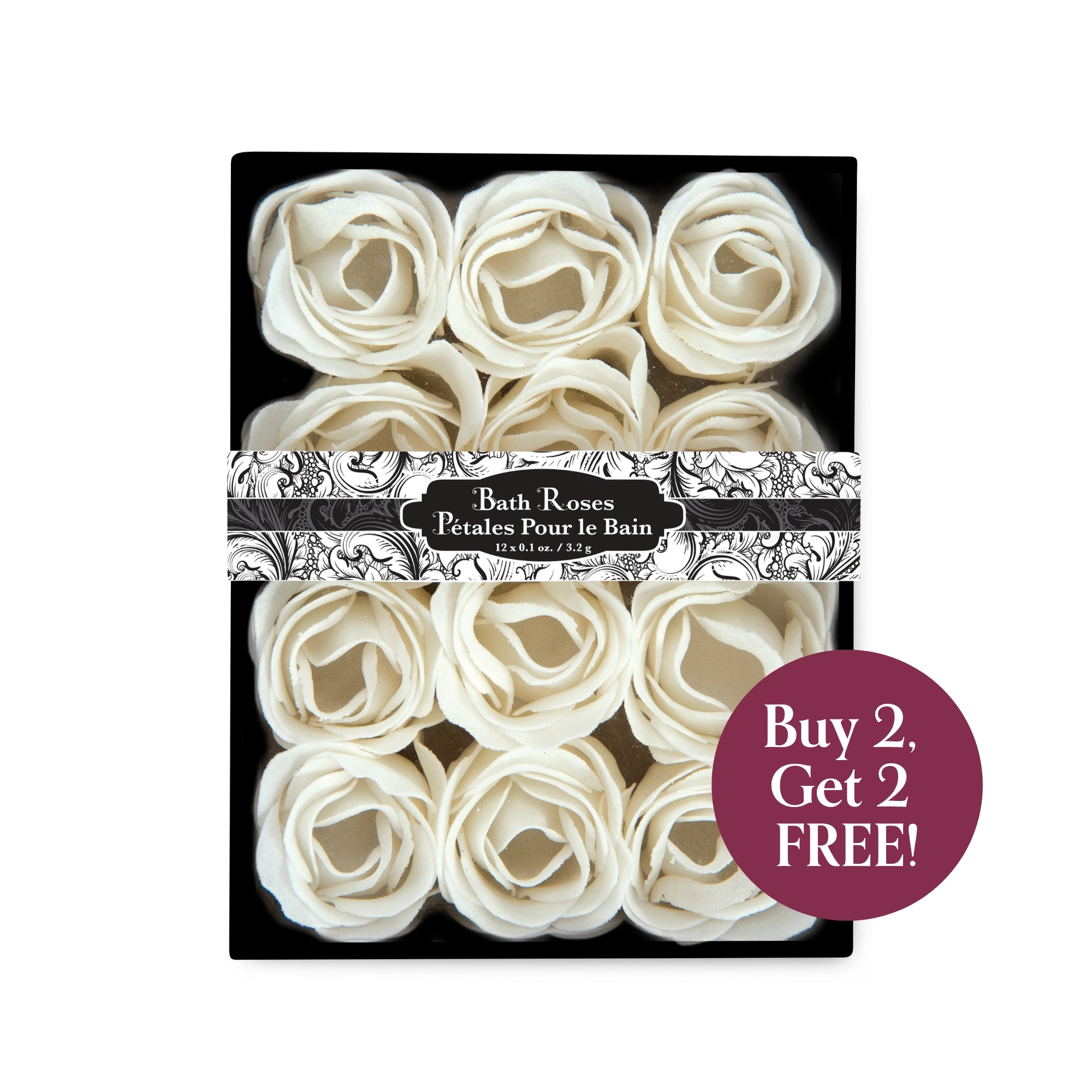 Premium Relaxing Bath Rose Petals Set - 100% Natural Dried Roses for Spa, Bath & Aromatherapy | Buy 2 Get 2 Free | Perfect for Romantic Dates, Self-Care & Luxury Bath Time