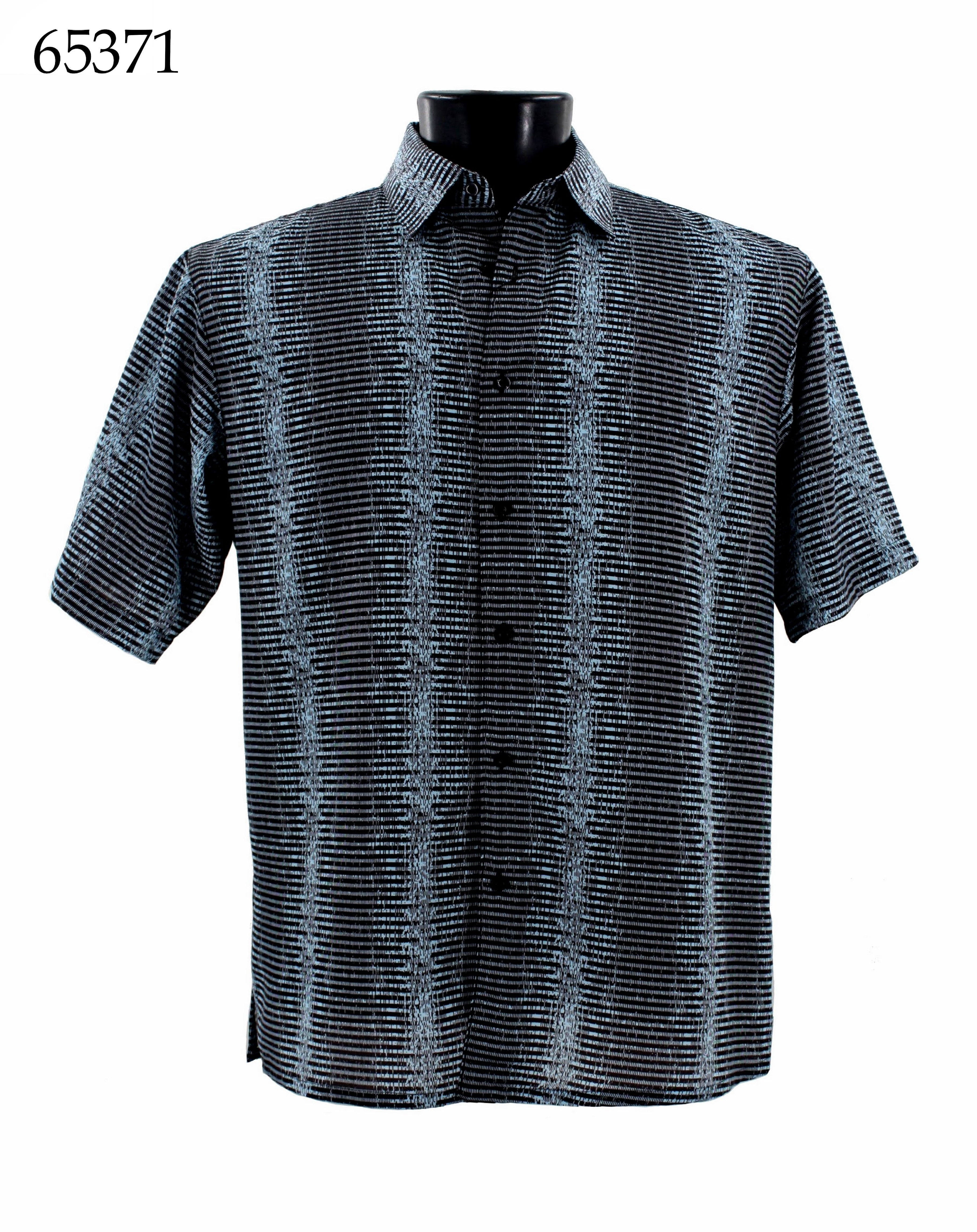 Bassiri Men's Casual Short Sleeve Shirt 65371 - Breathable Cotton Summer T-Shirt for Outdoor Activities, Travel & Everyday Wear