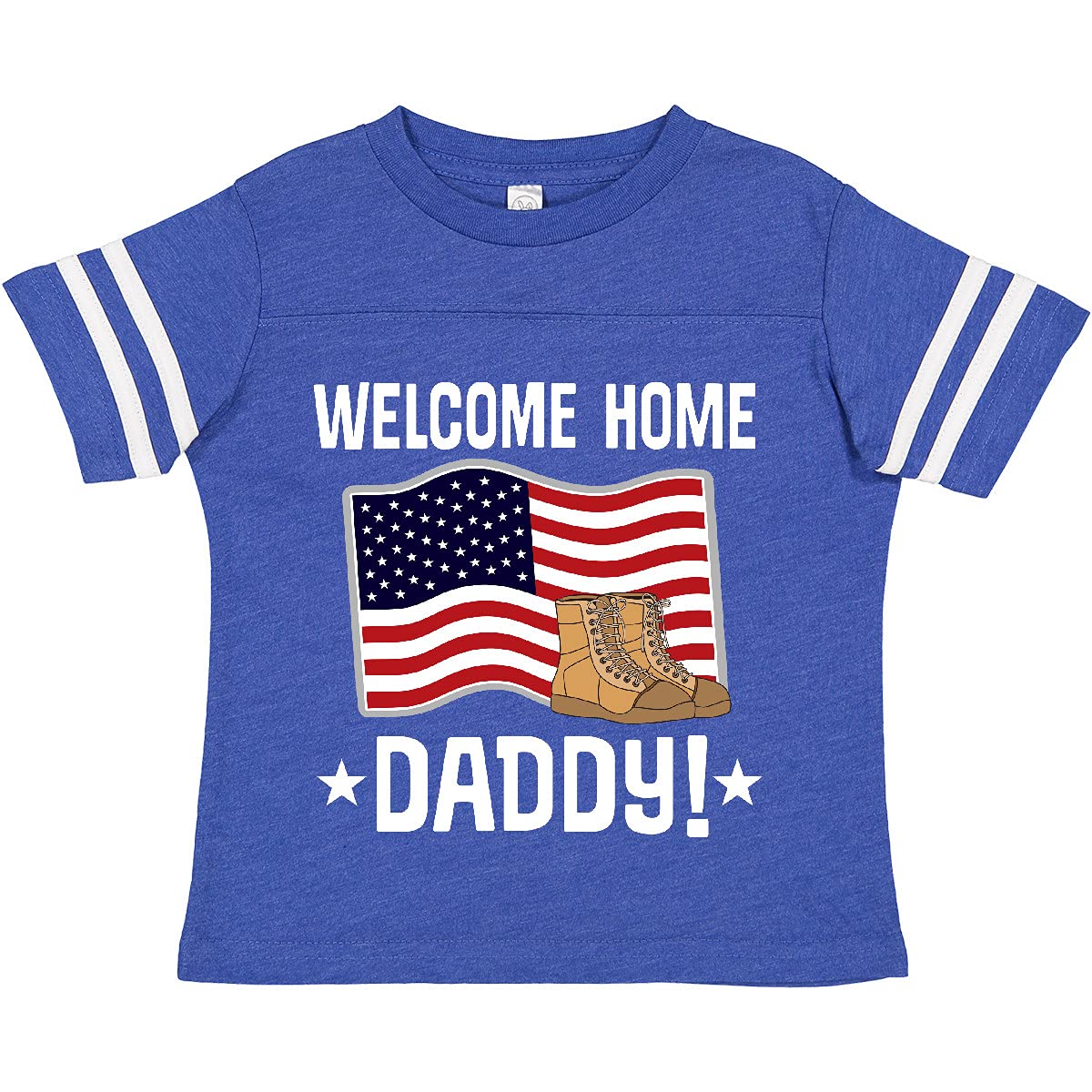 Military Dad USA Flag Toddler T-Shirt - Welcome Home Gift