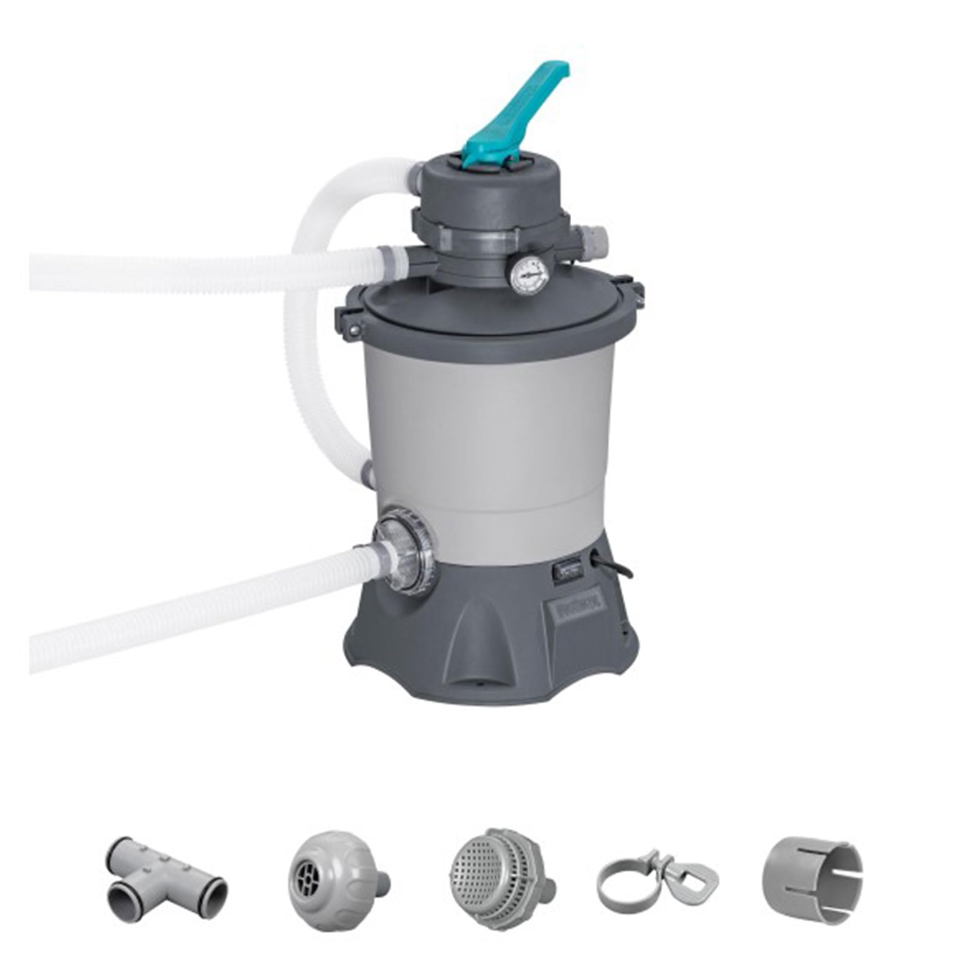 Bestway 950 Gallon Sand Filter Pump for Above Ground Pools (300-4,800 Gallons) | Efficient Water Filtration System with Pre-Filter Strainer | Perfect for Backyard, Family Swimming & Summer Outdoor Activities