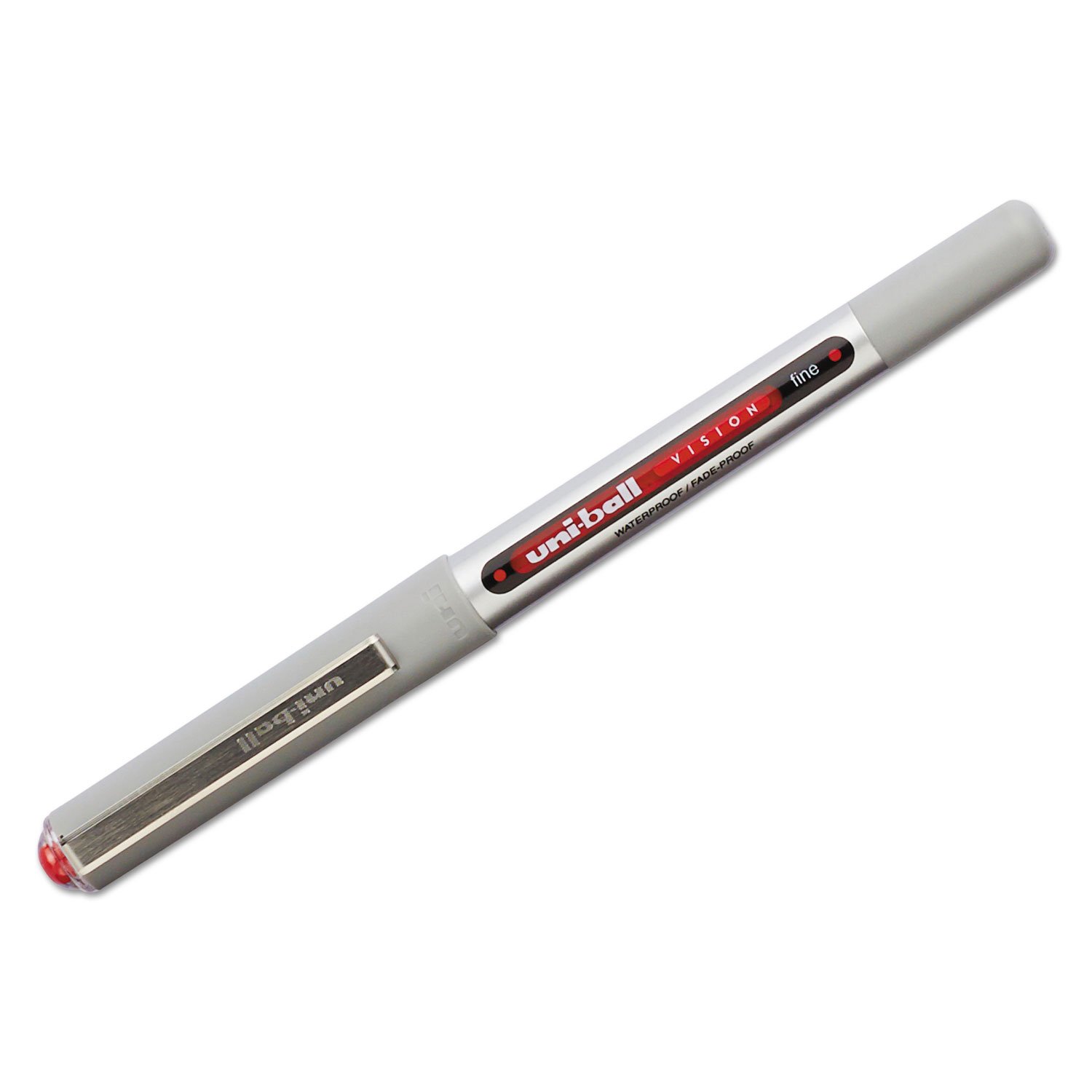 uni-ball Vision Rollerball Pens - 0.7mm Fine Point, Red Ink, 12-Pack for Smooth Writing | Ideal for Office, School, Journaling & Note Taking