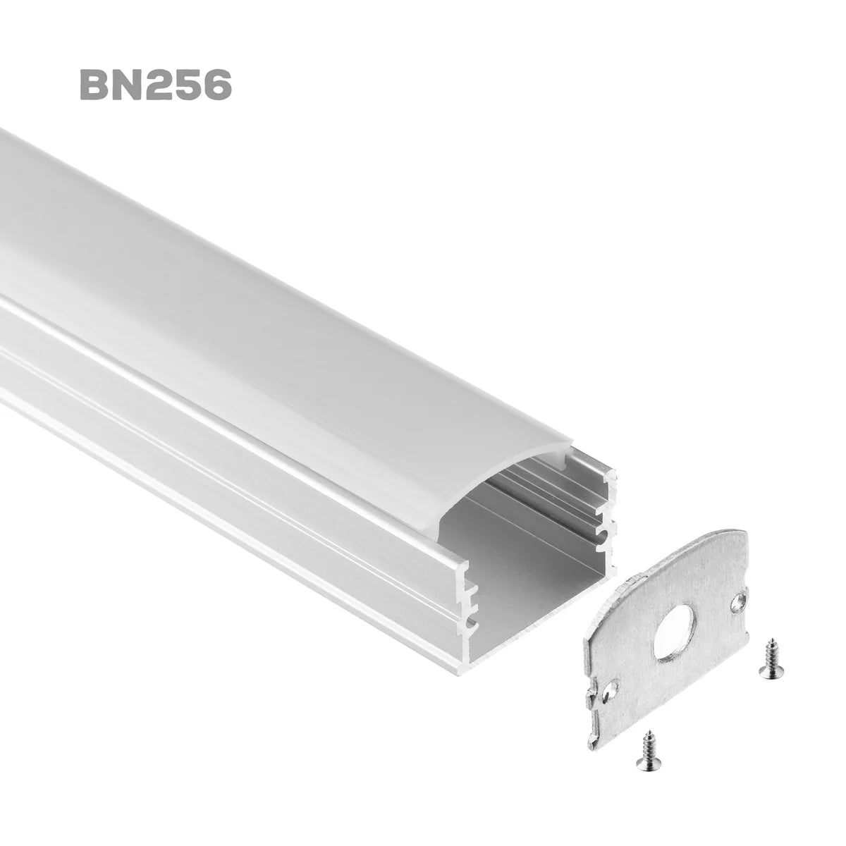BN256 8 ft Adjustable Aluminum LED Channel - 10 Pack for 0.70