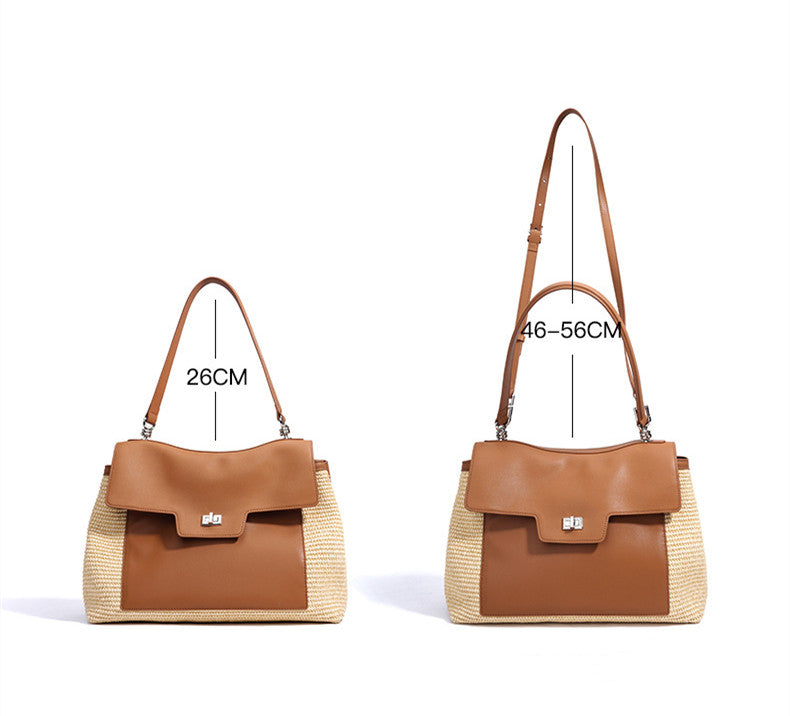 Stylish Summer Tote Bag for Women - Fashionable Large Beach Bag with Pockets - Perfect for Travel, Shopping & Beach Outings