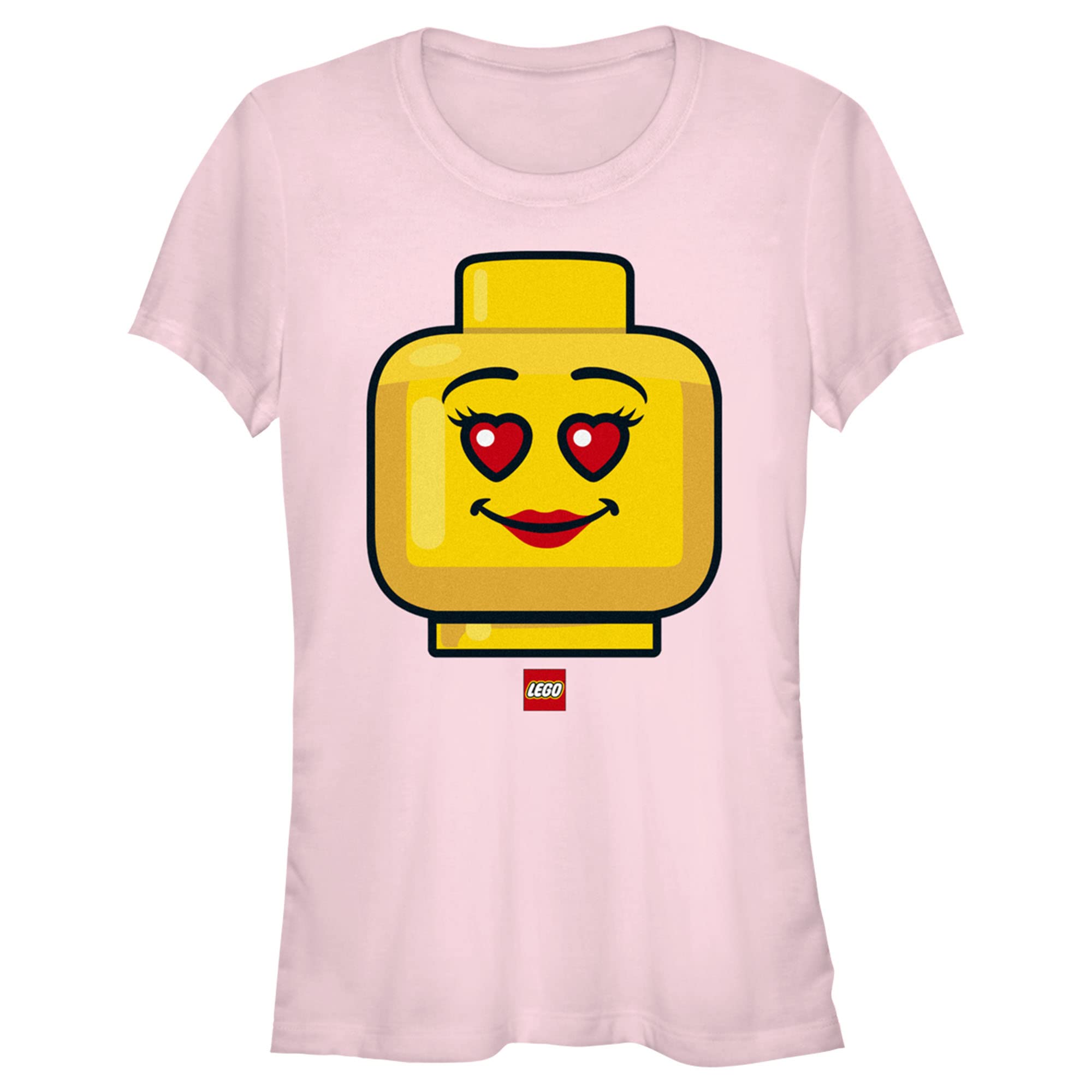 Fifth Sun Women's Lego Iconic Heart Eyes Short Sleeve T-Shirt | Graphic Tee for Casual Wear, Gifts & Everyday Outfits