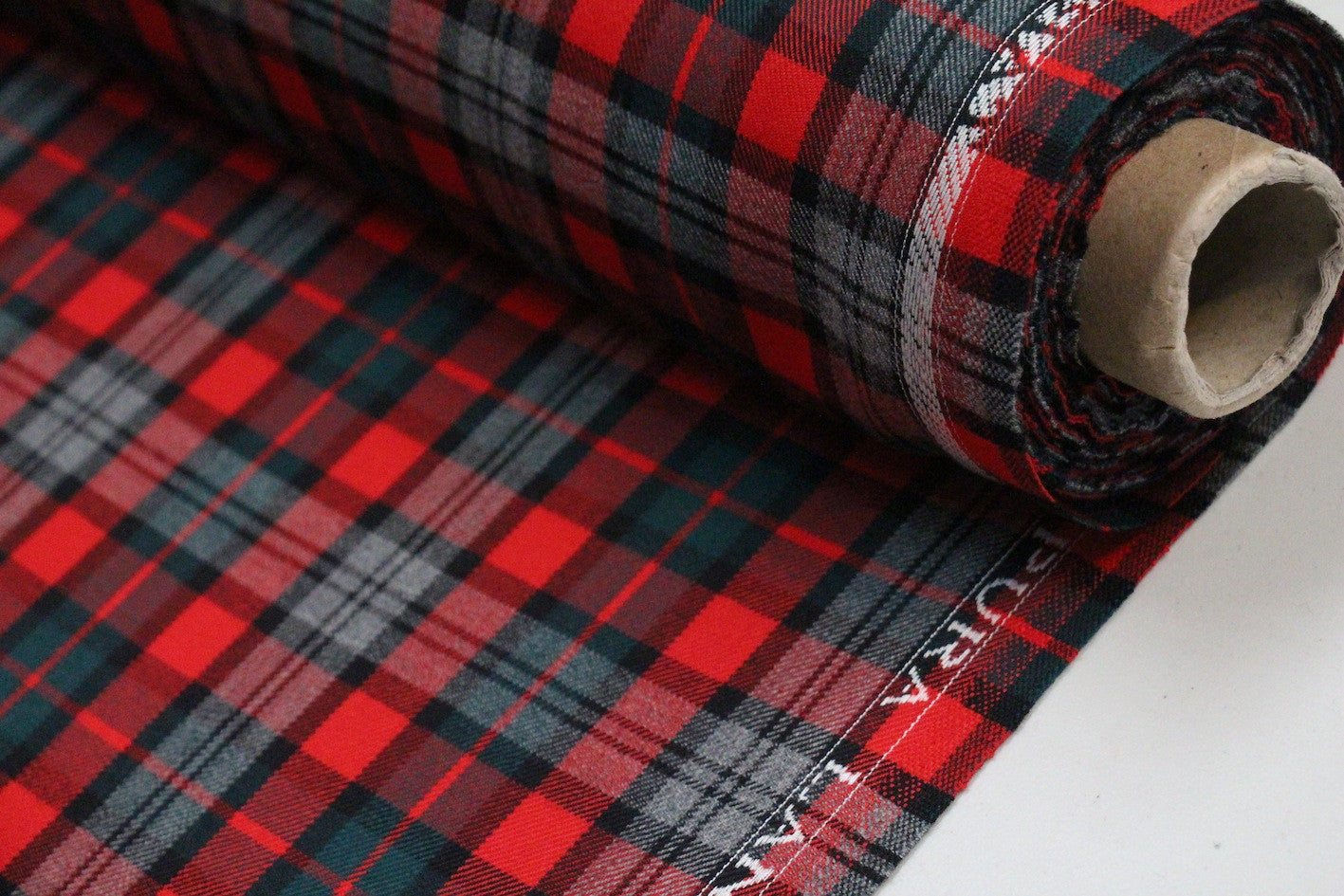 Bertoni Red Tartan Plaid Scarf - Soft Wool Blend Winter Wrap for Men & Women - Perfect for Cold Weather, Outdoor Activities, and Holiday Gifts