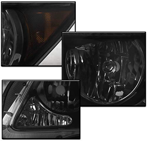 2005-2007 Scion tC Replacement Headlights - Black/Smoke Housing with 6.25