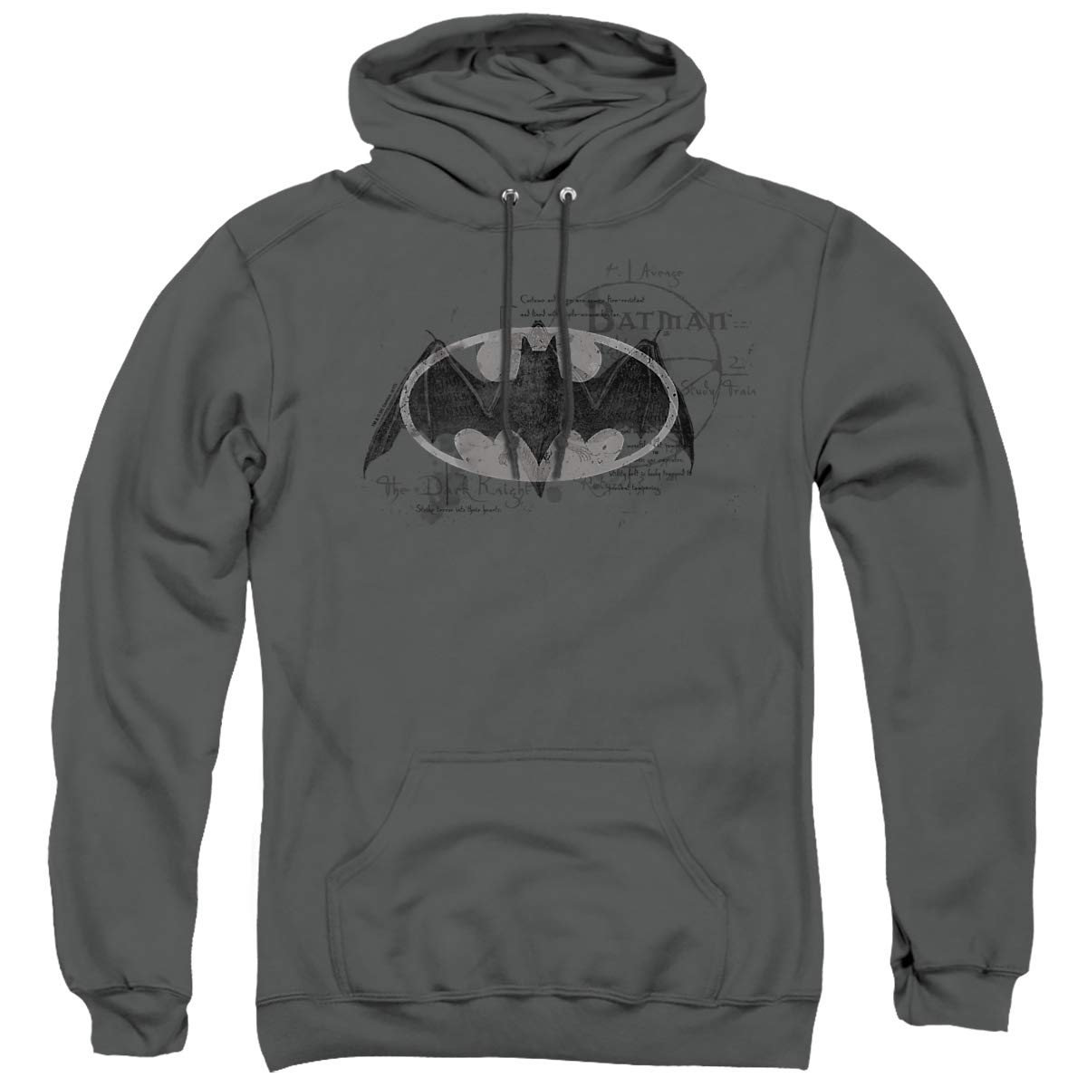 Trevco Batman Arcane Bat Logo Unisex Adult Pull-Over Hoodie | DC Comics Graphic Hooded Sweatshirt for Men & Women | Perfect for Cosplay, Casual Wear & Superhero Fans