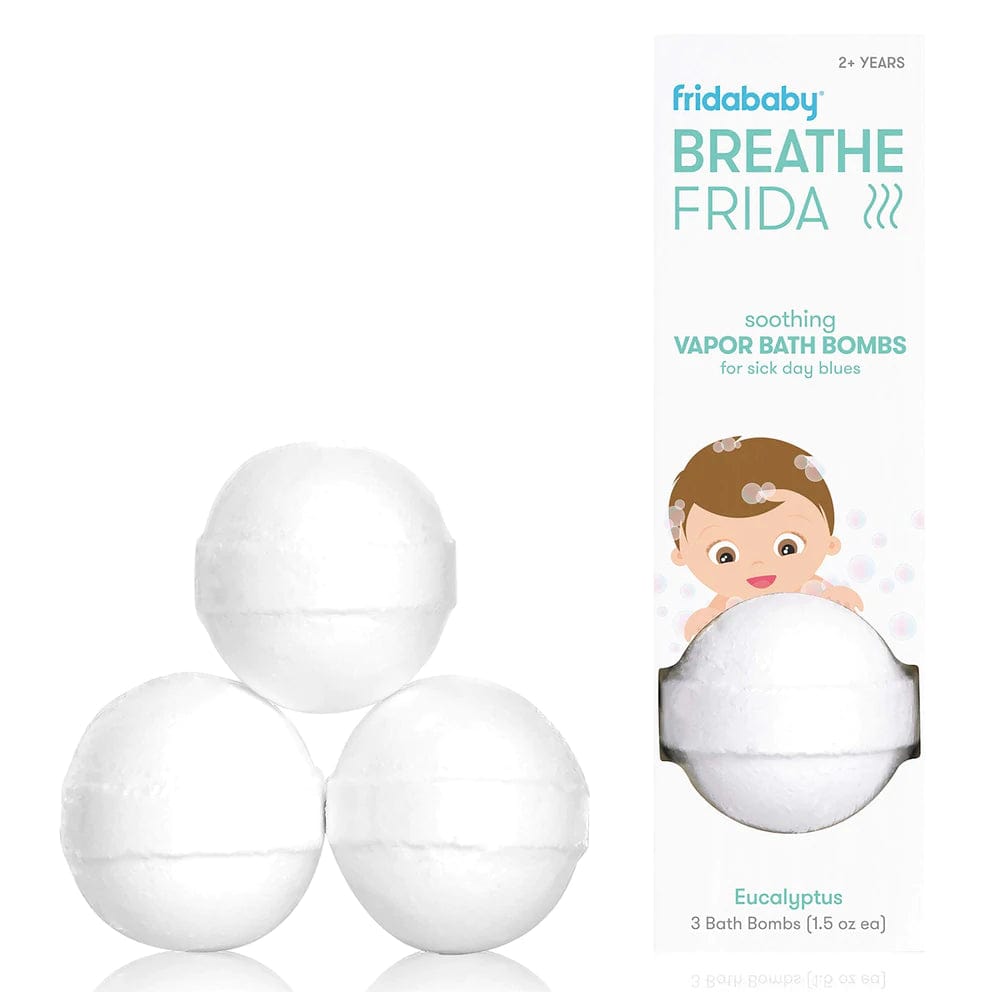 Fridababy BreatheFrida Vapor Bath Bombs for Babies - Soothing Eucalyptus & Lavender Scent for Congestion Relief | Perfect for Cold, Flu & Bedtime Relaxation