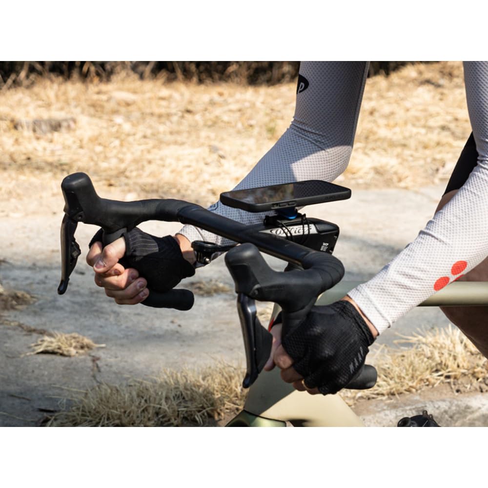Quad Lock Stem/Handlebar Bike Phone Mount Kit with MAG Case for iPhone 16 Pro - Secure Cycling Phone Holder for Road Biking, Mountain Biking & Commuting