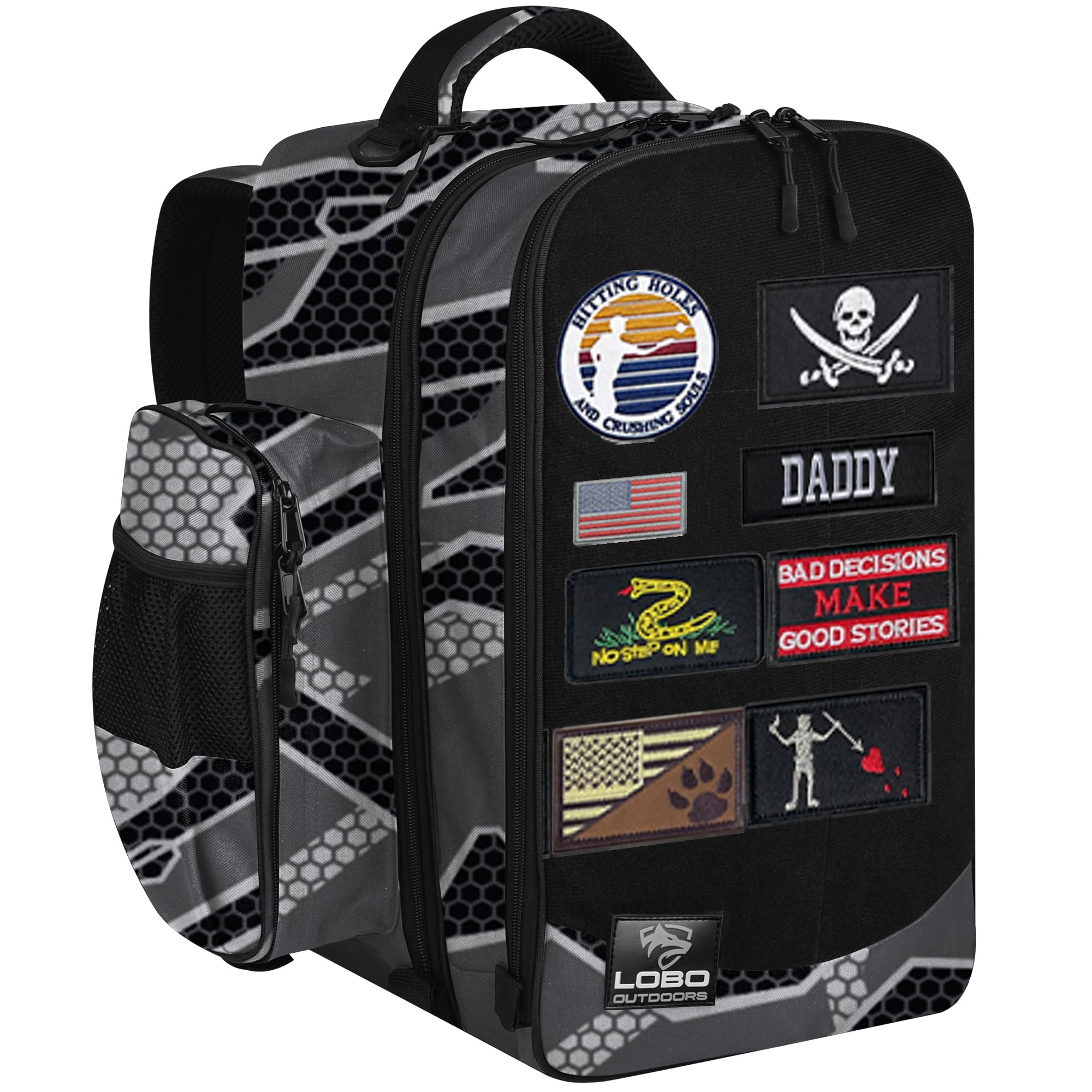 FIGHTSENSE Premium Cornhole Backpack - Holds 24 Bean Bags with Multiple Storage Pockets - Durable Cornhole Carrying Case for Tournaments, Tailgating & Outdoor Games