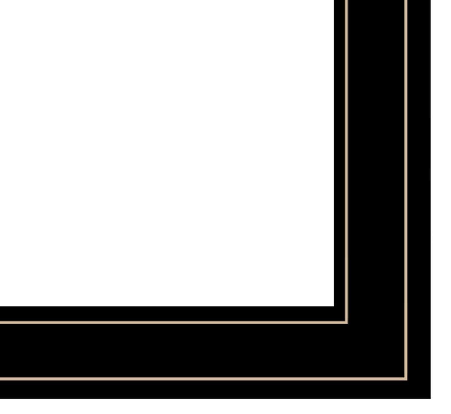 2-Piece Vignette Wall Art Set by Marla Rae - Elegant Black Frame Home Decor for Living Room, Bedroom & Office