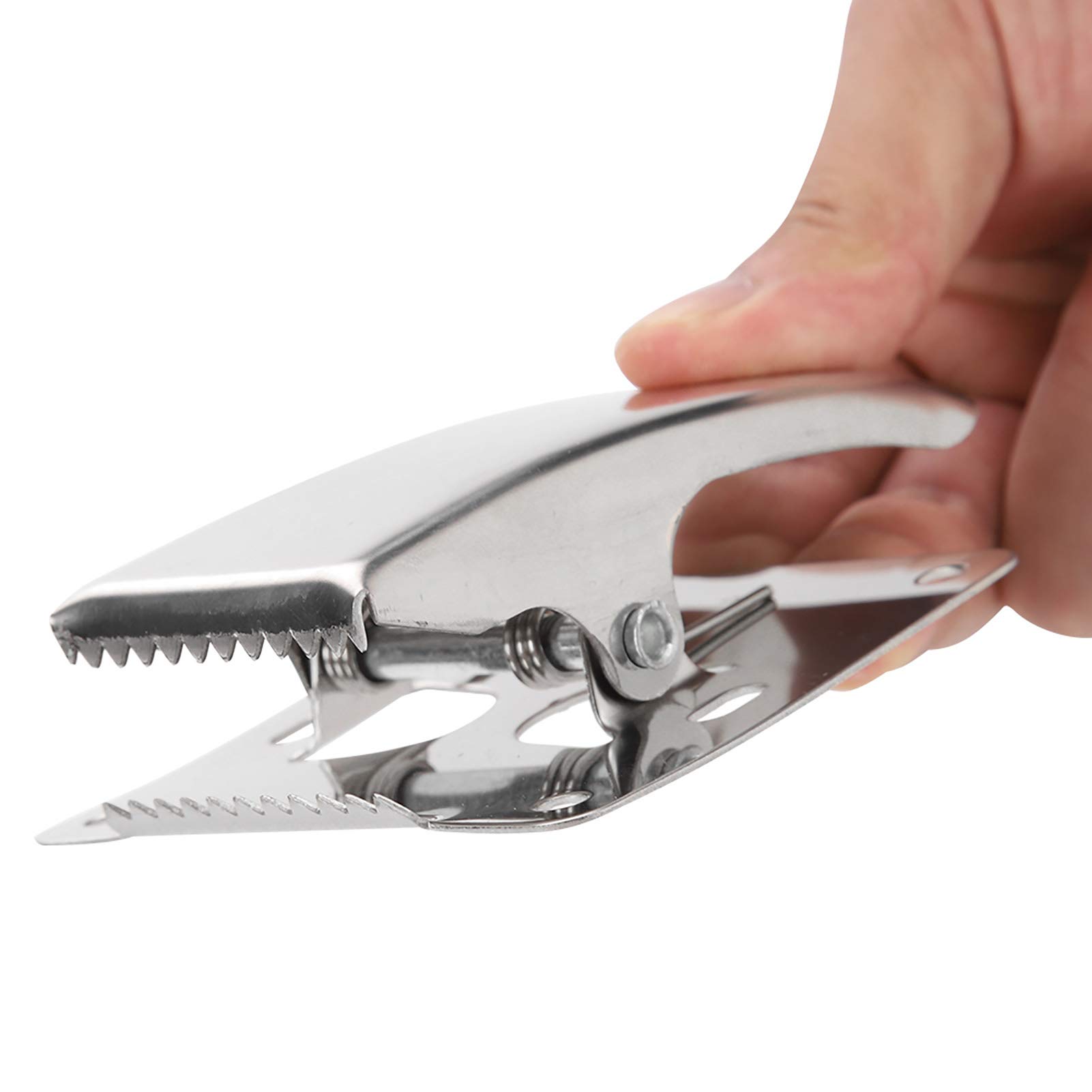 Stainless Steel Fish Cleaning Board with Clamp & Screws for Kitchen & Outdoor