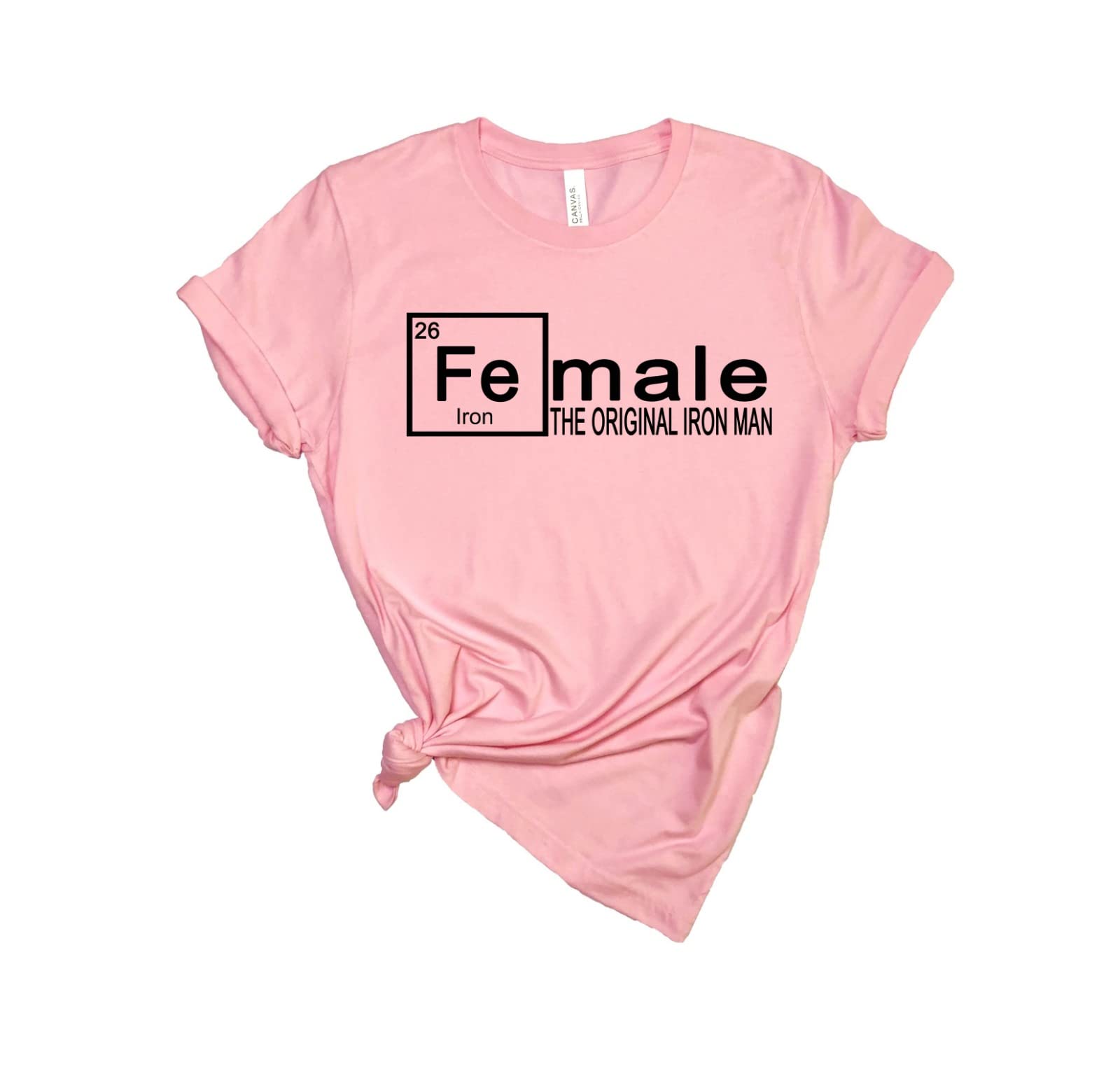 FE Iron Shirt for Men & Women - Funny Chemistry Science Tee, Original Iron Man Inspired T-Shirt - Perfect Valentine's Day Gift for Science Lovers | Great for Cosplay, Comic Con & Geeky Date Nights