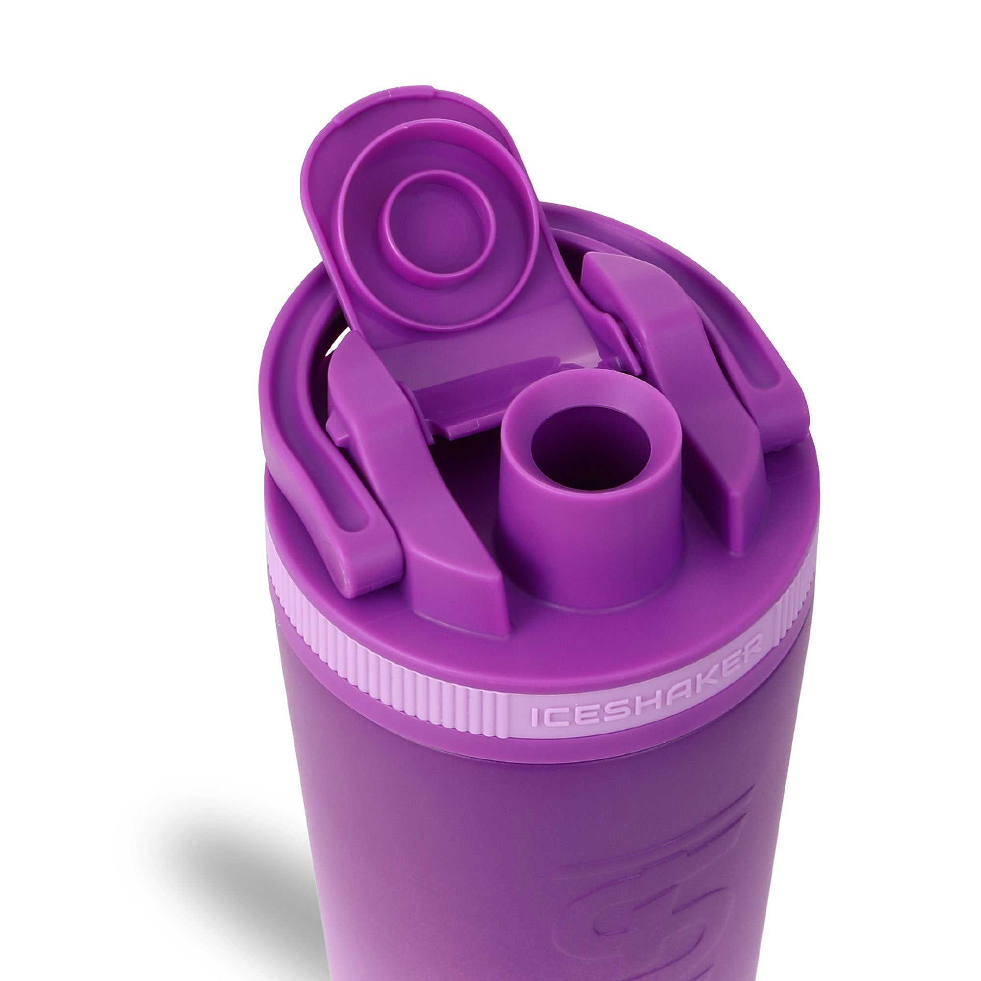26oz Insulated Stainless Steel Ice Shaker Bottle - Purple Color Rush for Gym, Workouts & Outdoor Activities