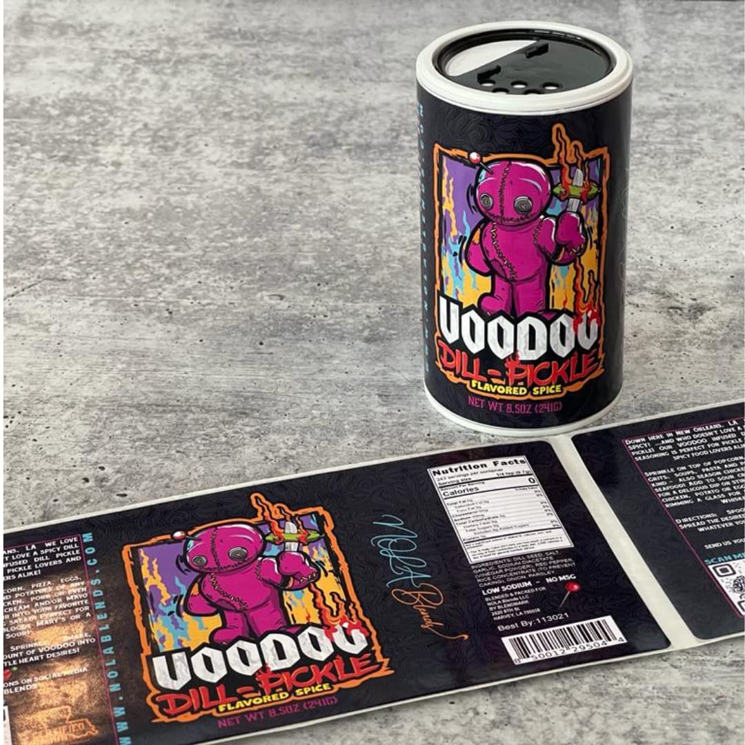 NOLA Blends All Purpose Voodoo Dill Pickle Cajun Seasoning - Authentic Louisiana Spice Blend, Low Sodium, No MSG - Perfect for Seafood, Fries, Popcorn & Southern Cooking