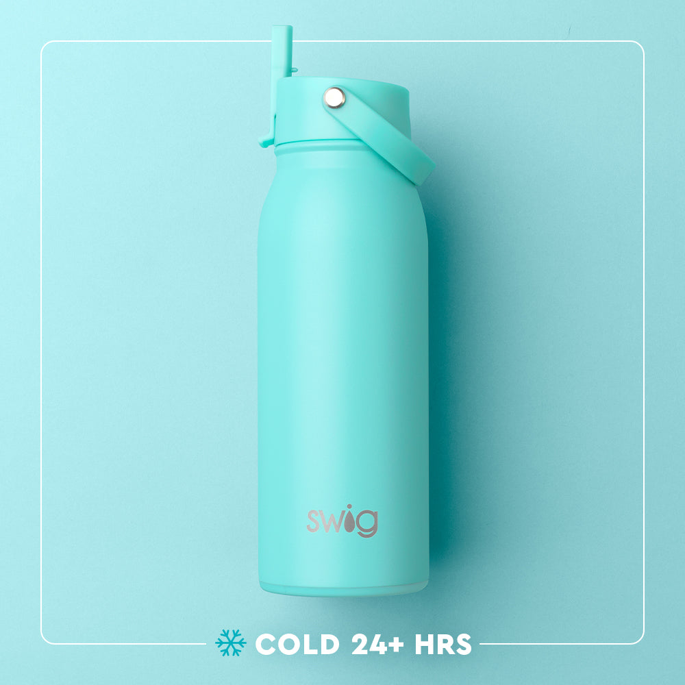 36oz Insulated Stainless Steel Flip & Sip Water Bottle - Leakproof, BPA-Free for Outdoor, Gym, Hiking & Travel - Keeps Drinks Cold 24Hrs/Hot 12Hrs