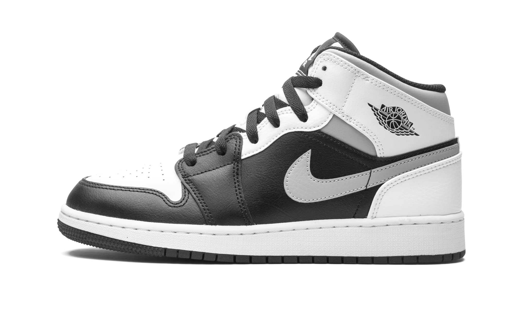Jordan Youth Air 1 Mid GS 554725-073 White Shadow Basketball Shoes - Size 6Y for Boys - Perfect for School, Sports & Casual Wear