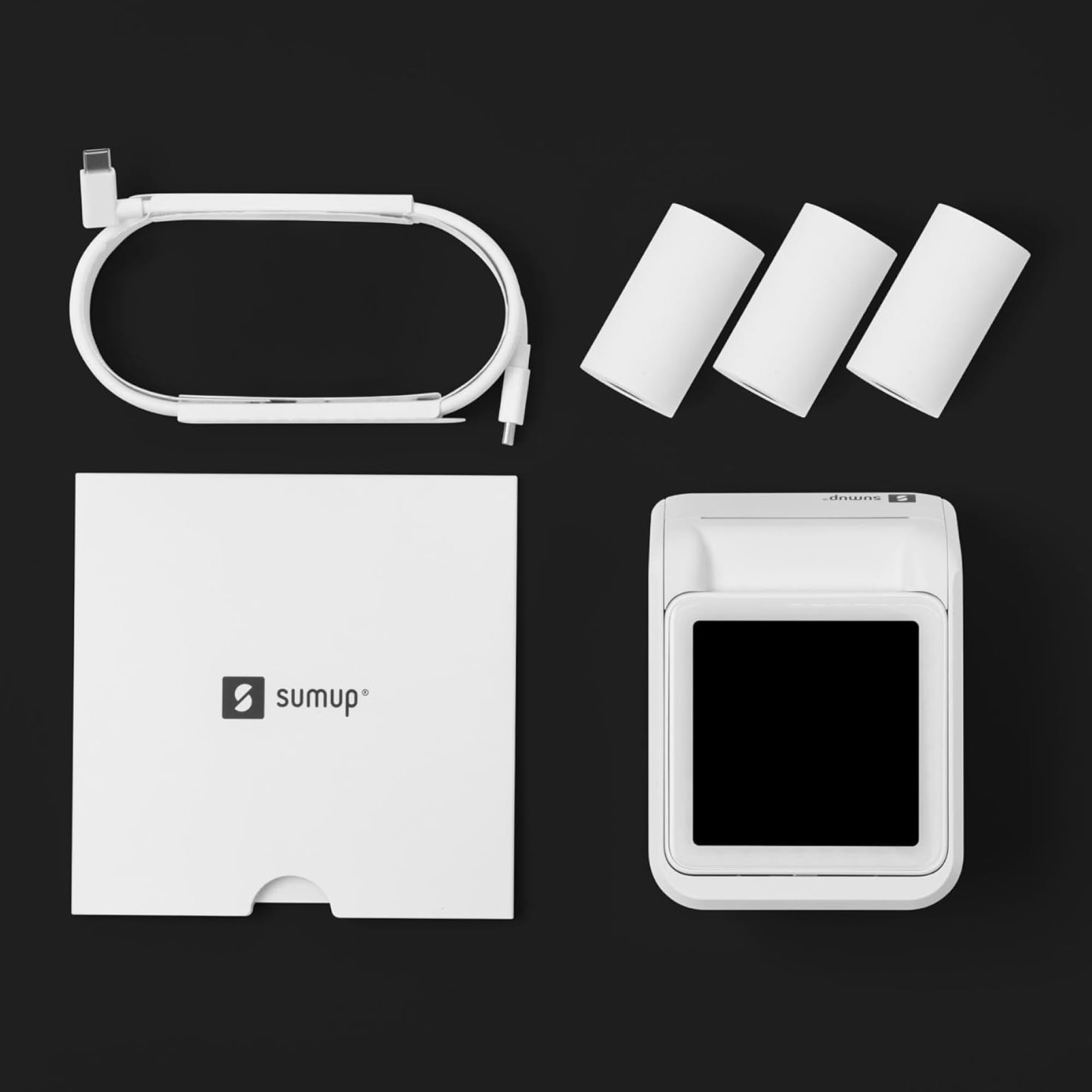 SumUp Solo + Printer Bundle - Portable Credit Card Payment Terminal with Full Touch-Screen, Free SIM Card & Mobile Data - Ideal for Retail Stores, Food Trucks & Mobile Businesses