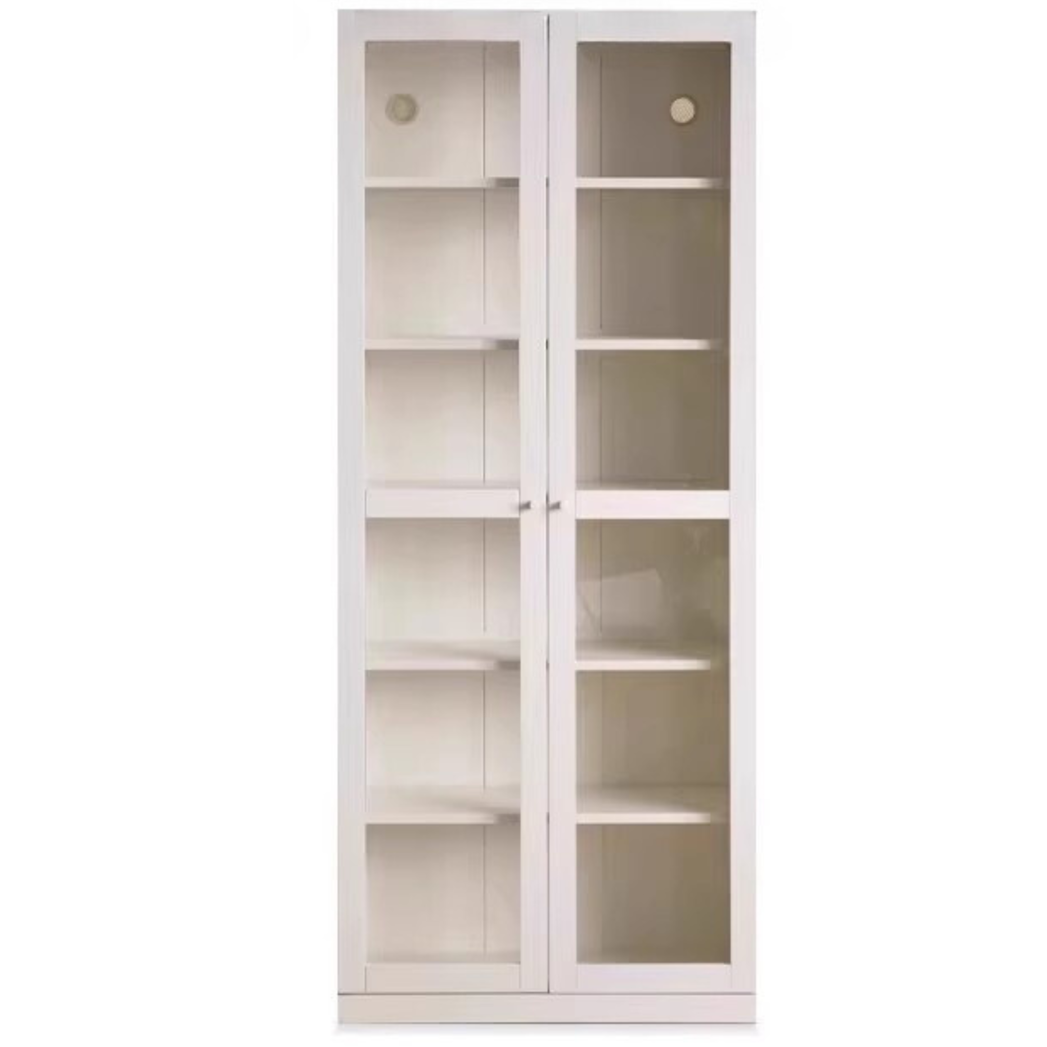 Solid Poplar Wood Bookcase - Wall to Ceiling Bookshelf with Adjustable Shelves for Home Office, Living Room & Library Storage
