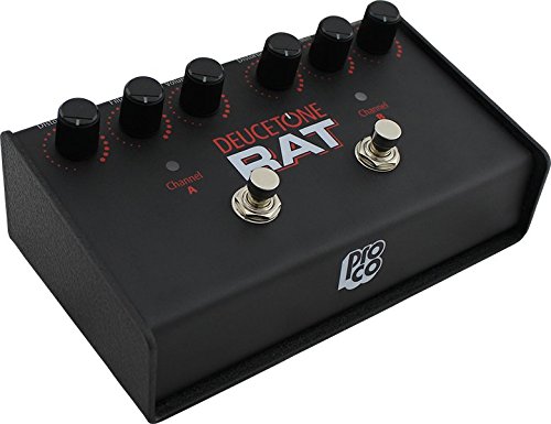 Pro Co Deucetone RAT Guitar Effects Pedal - Vintage Distortion & Overdrive for Electric Guitar - Perfect for Rock, Blues & Studio Recording