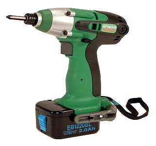 Hitachi WH12DM 12V Cordless Impact Driver with 6.35mm Chuck - Powerful 220V Electric Screwdriver for Home Improvement, Construction, and DIY Projects