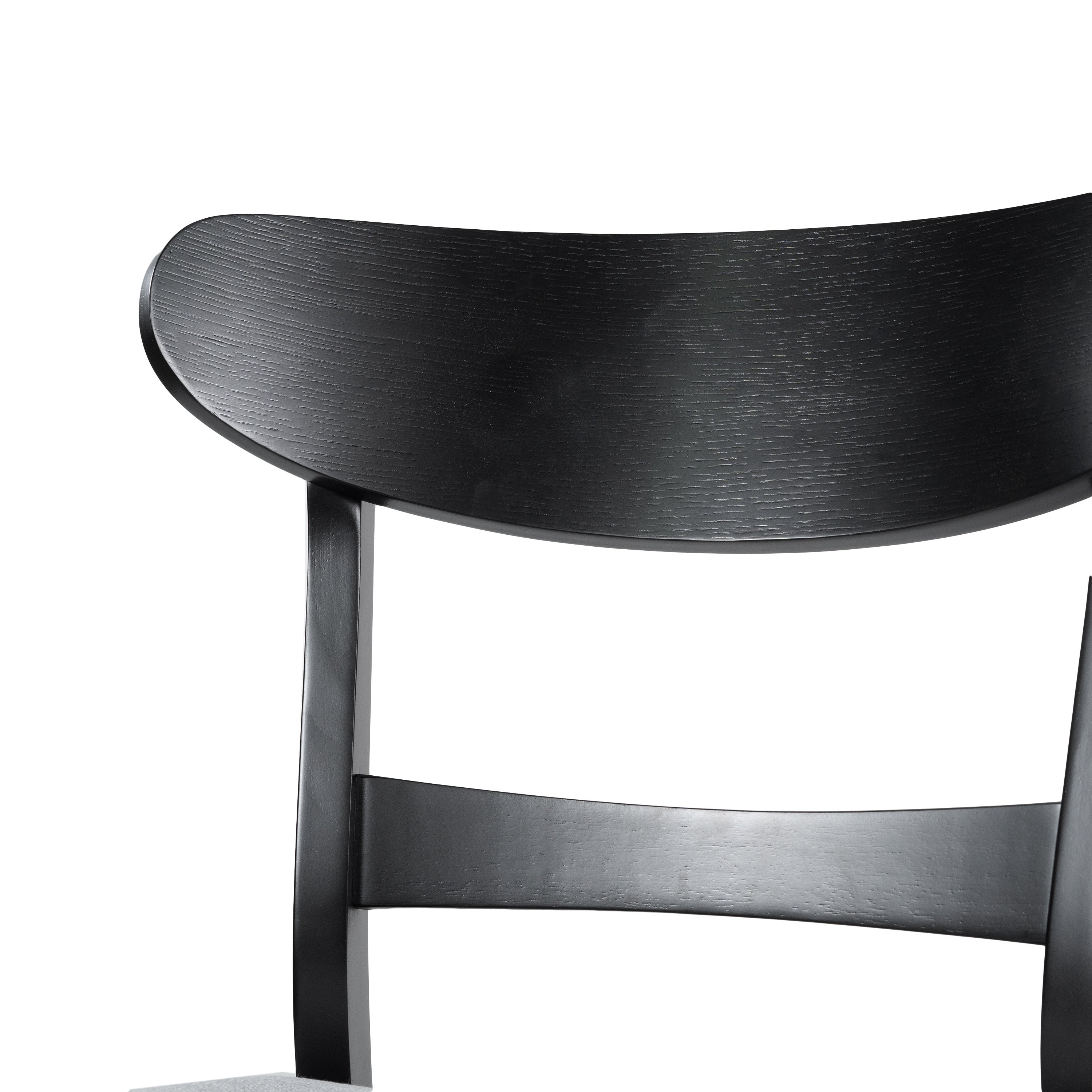 Modern Dining Chairs Set of 2 - Sturdy Wooden Kitchen Chairs with Padded Seats - Perfect for Dining Room, Kitchen, Breakfast Nook & Small Spaces