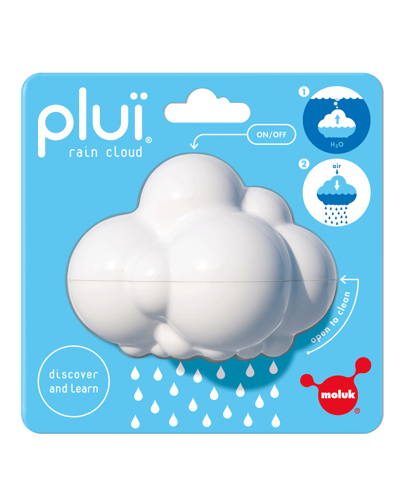 Moluk Plui Rain Cloud - Interactive Water Play Toy for Kids, Sensory Learning & Bath Time Fun - Perfect for Indoor & Outdoor Play, STEM Educational Gift for Toddlers
