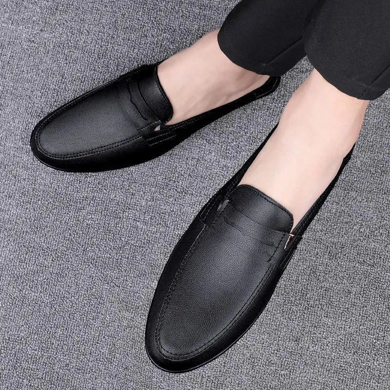 Penny Men Loafer Sandals - Comfortable Leather Slip-On Shoes for Men | Casual & Business Wear | Perfect for Office, Travel & Daily Use