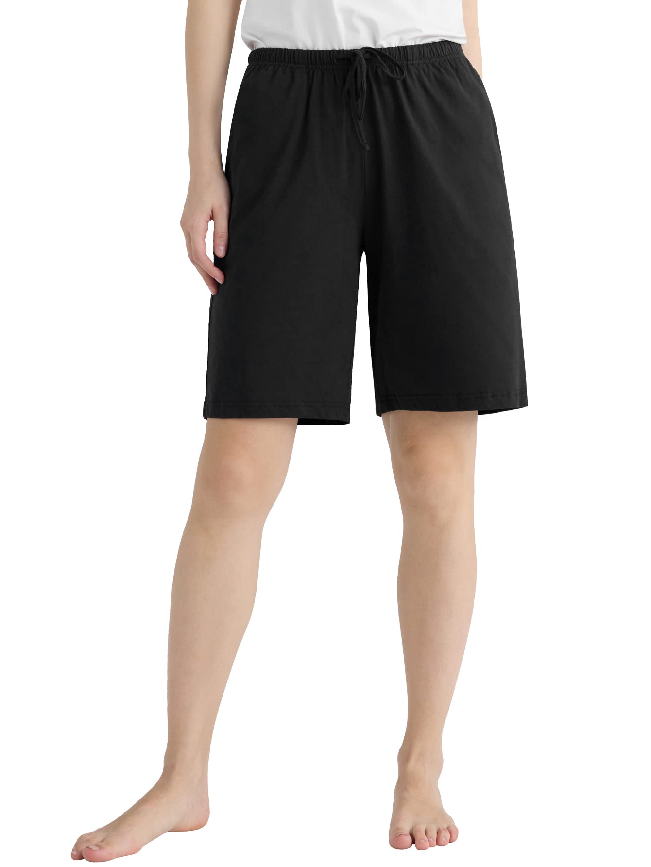 Latuza Women's Cotton Pajama Shorts - Soft Bermuda Sleep Shorts for Lounge, Nightwear & Summer Comfort | Breathable & Comfortable Sleepwear for Women