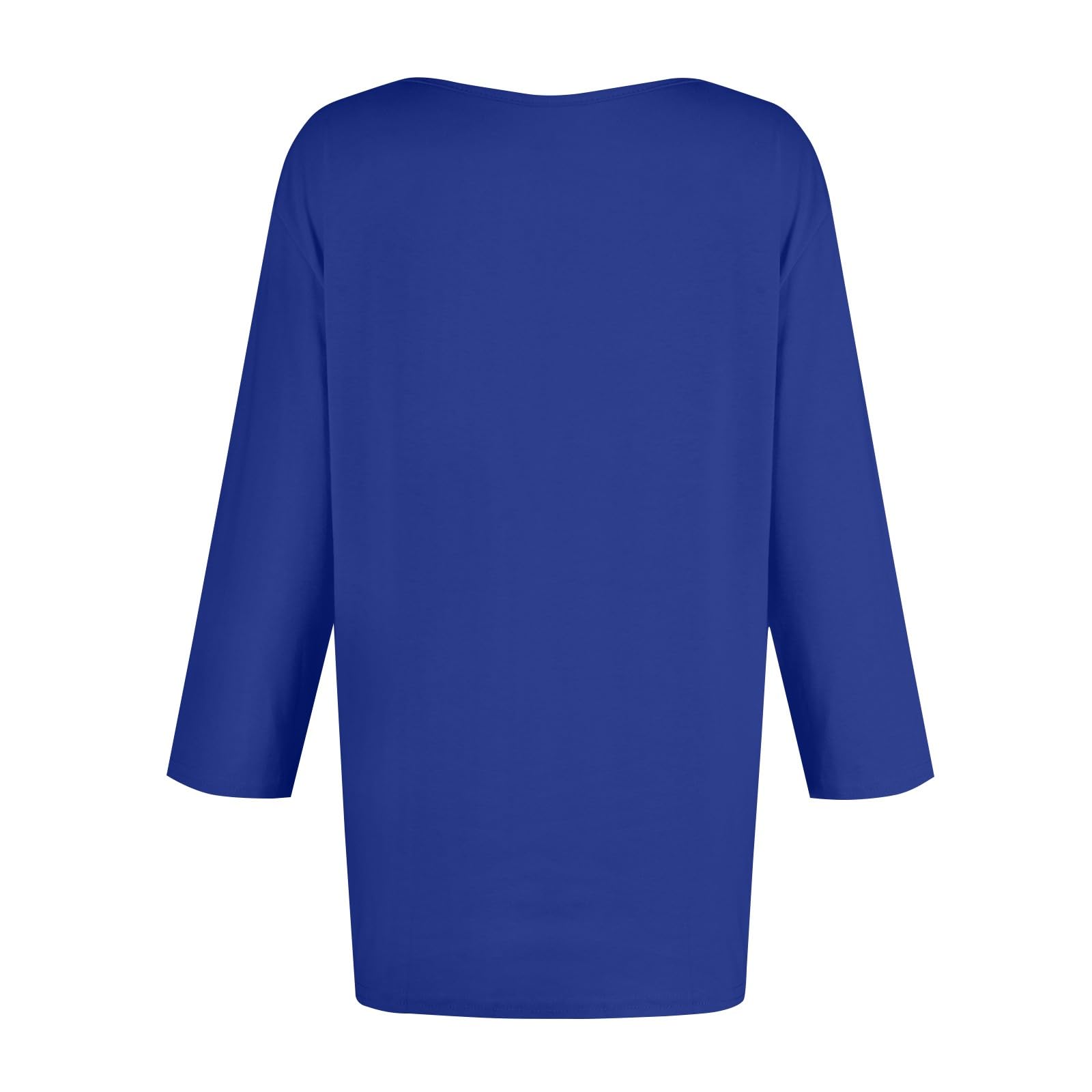 3/4 Sleeve Boho Floral Tops for Women - Summer Casual & Dressy Blouse for Outdoor & Office