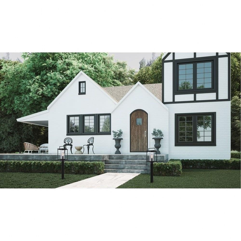 1 Light Outdoor Post Lantern - Transitional Style Black Exterior Light Fixture for Porch, Garden & Pathway - Weather-Resistant Design for Year-Round Use - Model 71-Bel-4352488
