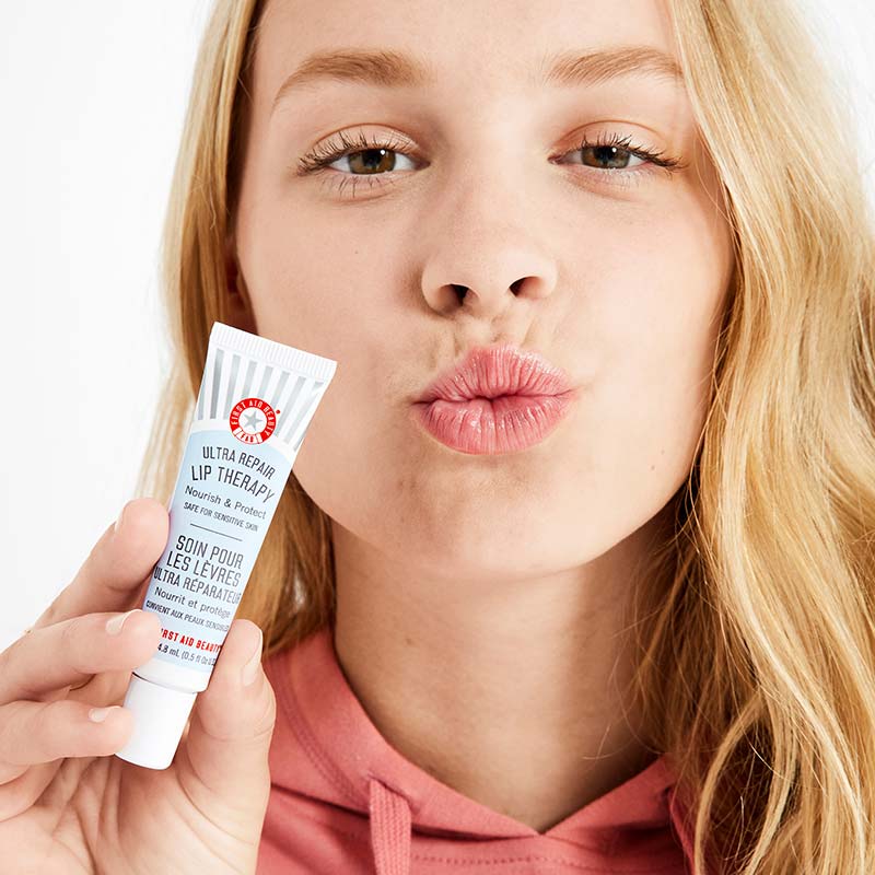 First Aid Beauty Ultra Repair Lip Therapy - Soothing & Hydrating Lip Balm for Dry, Chapped Lips | Perfect for Winter & Cold Weather Care