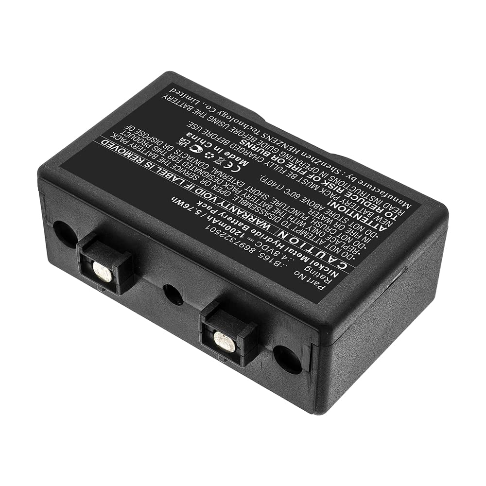 Synergy Digital 2-Way Radio Battery - 1200mAh Ni-MH High Capacity Replacement for AEG Teleport 9S/10 & Bosch B165 Walkie Talkies (4.8V) - Perfect for Construction Sites, Warehouse Operations & Outdoor Adventures