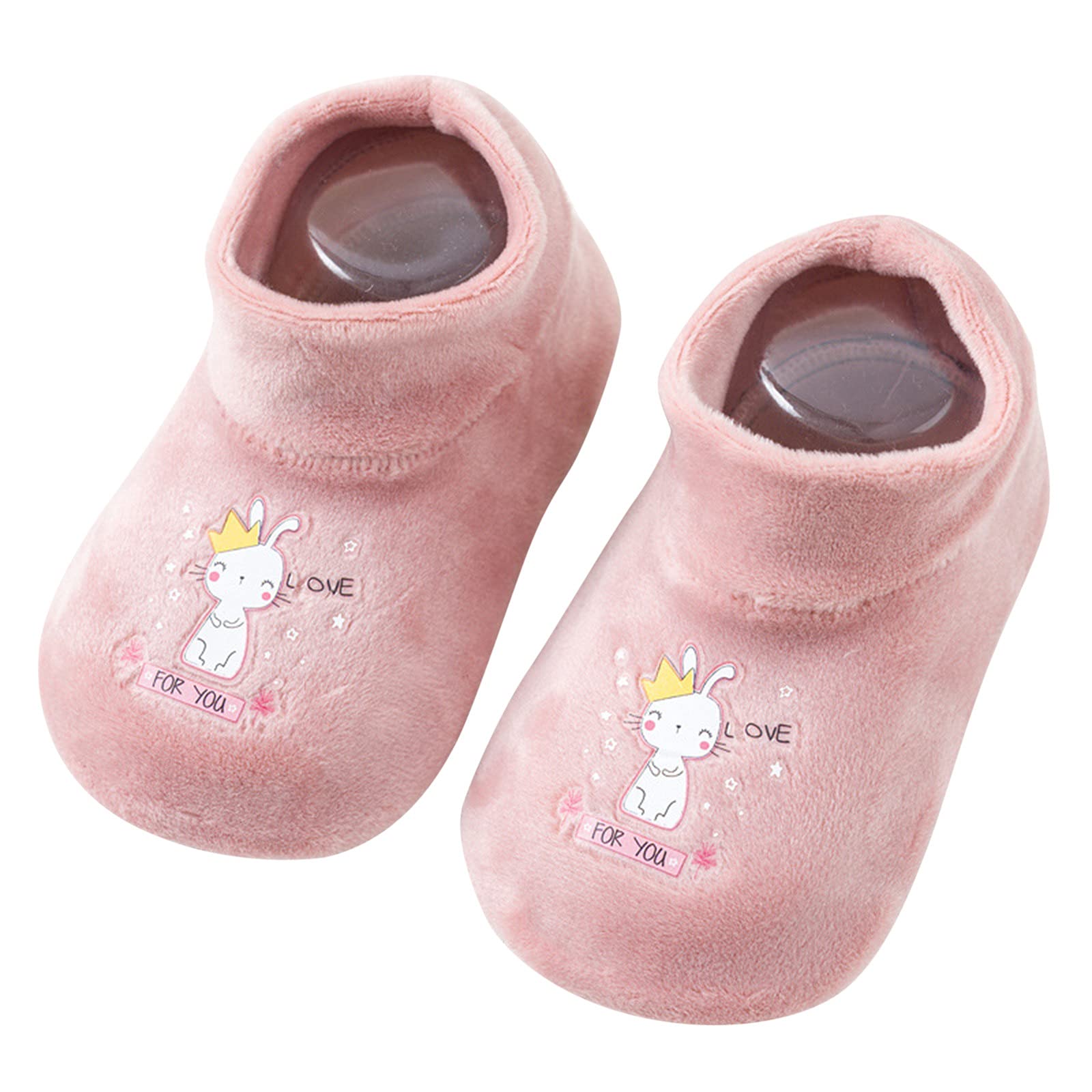 Swuutb Size 4 Infant Shoes - Non-Slip Fleece Prewalker Socks for Baby Girls & Boys (0-12 Months) | Warm First Walker Shoes for Indoor & Outdoor Use