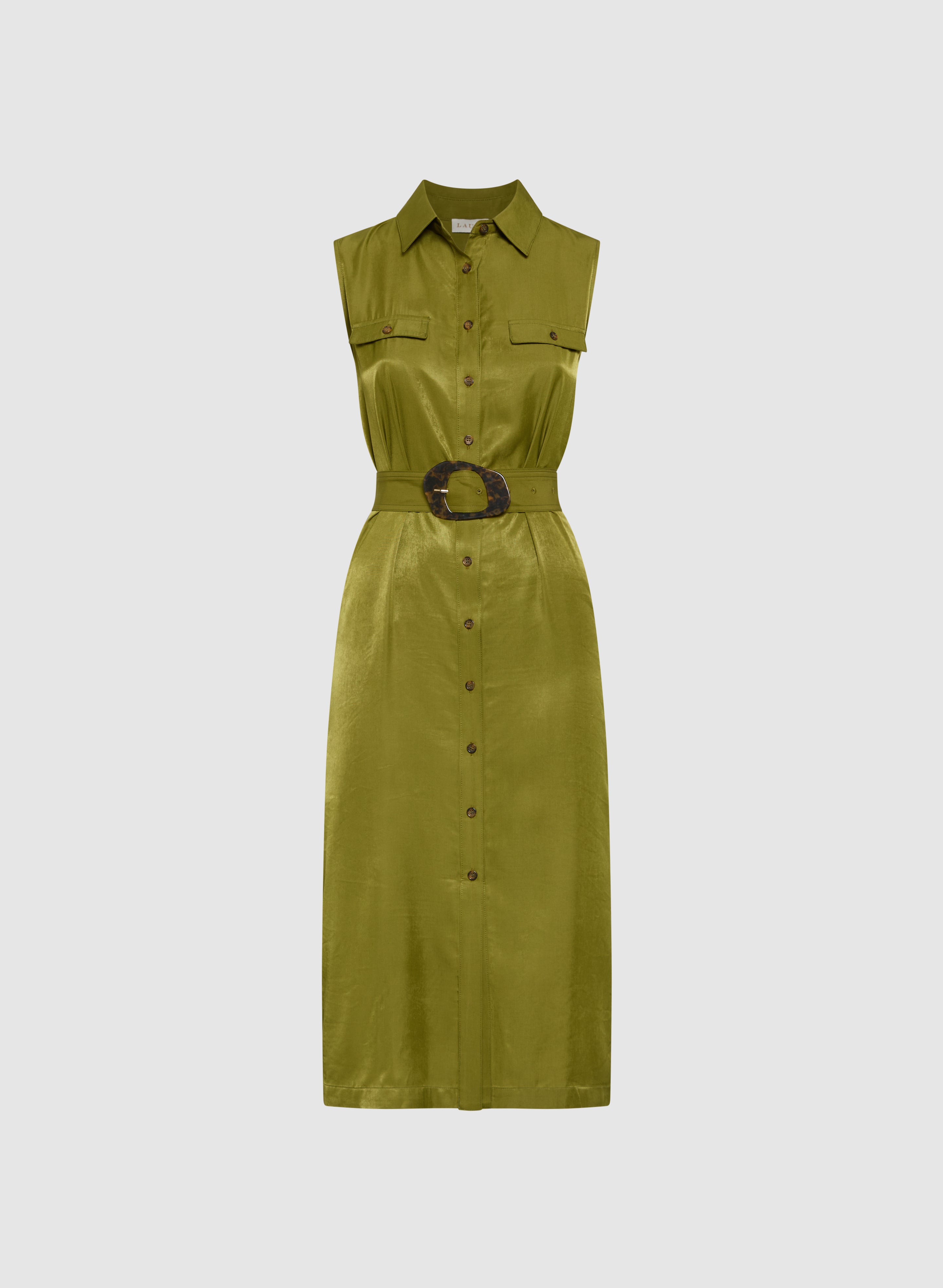 Stylish Belted Shirt Dress for Women - Casual & Office Wear - Perfect for Work, Date Night & Everyday Outfits