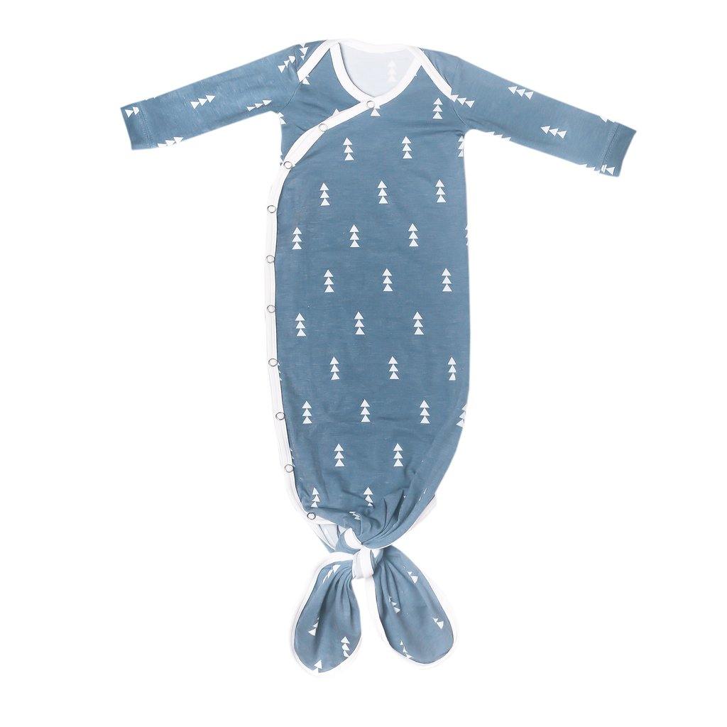 Soft Newborn Knotted Gown - Organic Cotton Baby Sleepwear for Boys & Girls - Perfect for Hospital, Photo Shoots & First Outfits