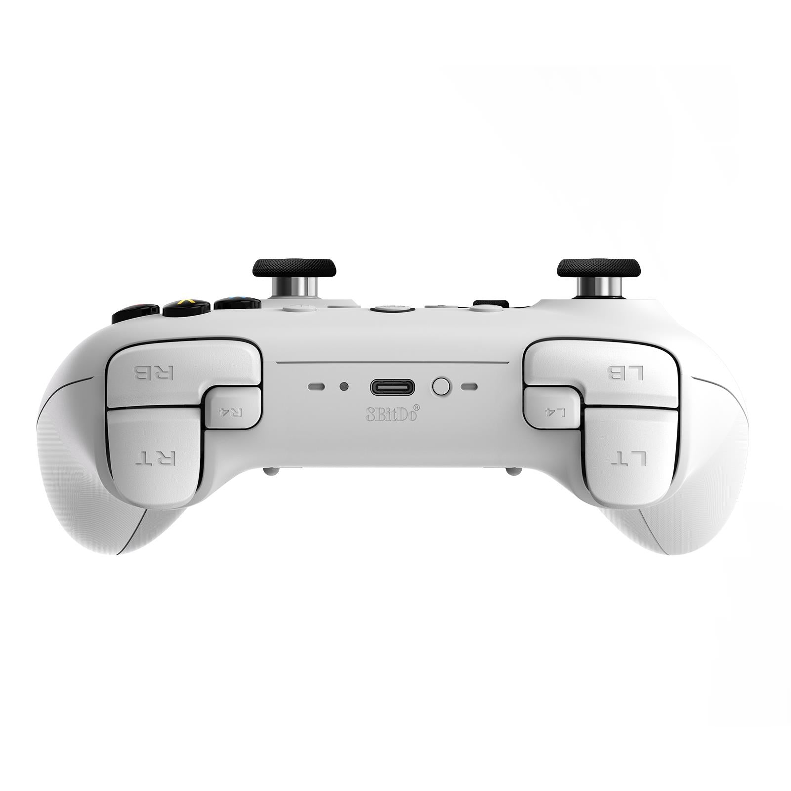 8BitDo Ultimate 2 Wireless Bluetooth Controller for Switch/PC/Android - Ergonomic Design, Hall Effect Joysticks, White - Perfect for Gaming, Streaming & Esports