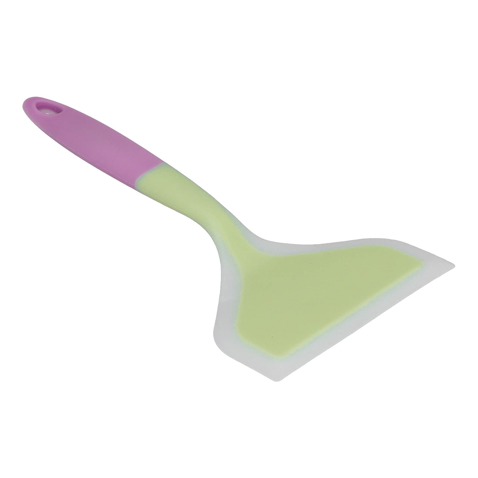 Premium Silicone Wide Spatula - Non-Stick Cooking Turner for Pancakes, Tamagoyaki, Meat & Eggs - Heat-Resistant Green Kitchen Utensil for Frying, Baking & Grilling - Perfect for Home Chefs & Professional Cooks