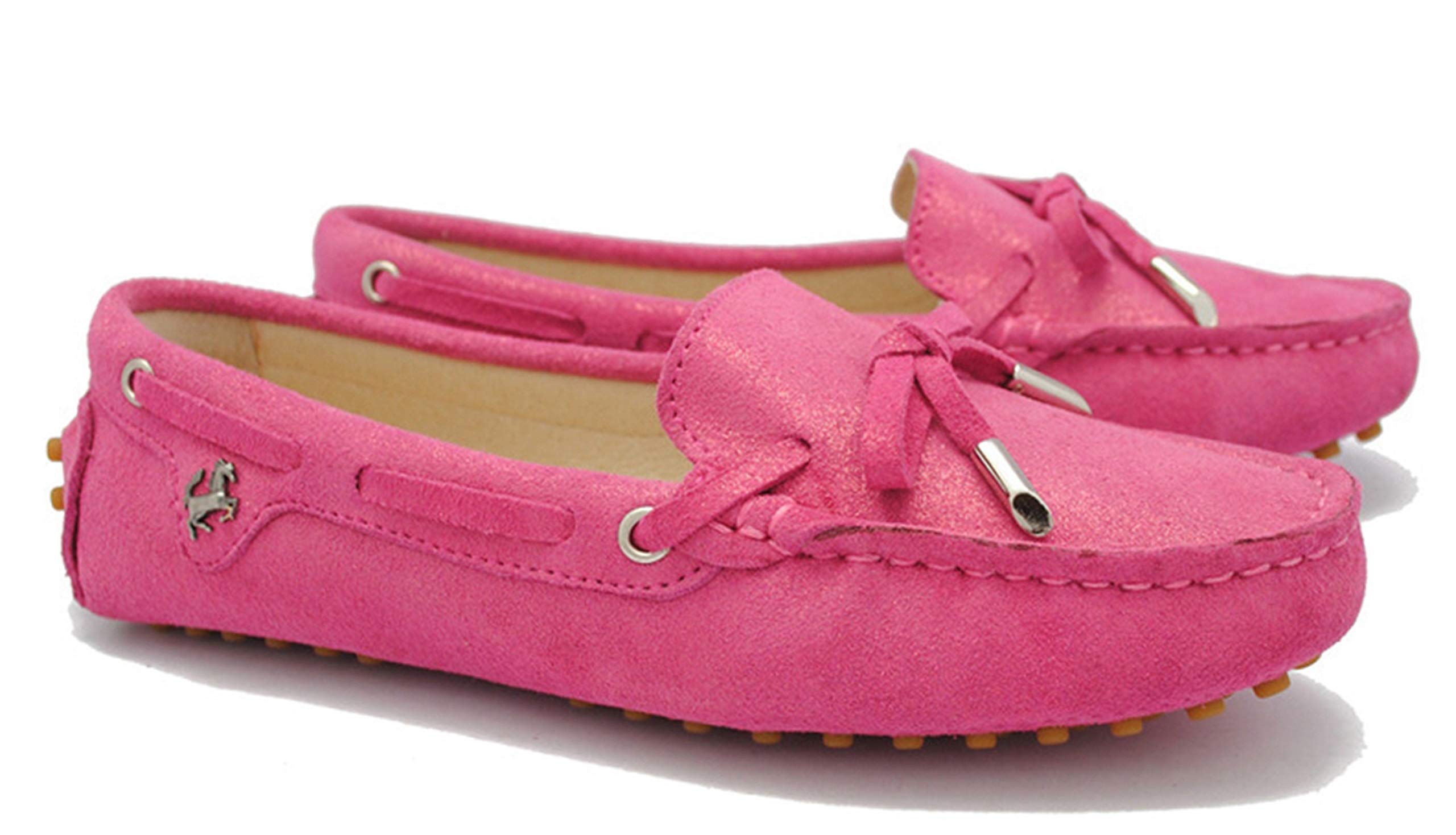 Minishion Women's Glitter Boat Shoes YB9607 - Comfortable Dress Loafers for Casual Wear, Office & Party Occasions