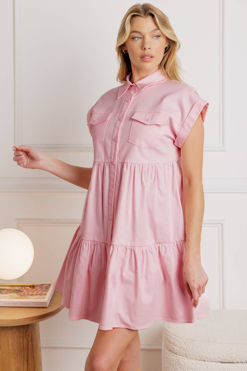 COMMON GROUND Front Pocket Mini Dress - Women's Casual Summer Dress with Pockets for Date Night & Beach Outings