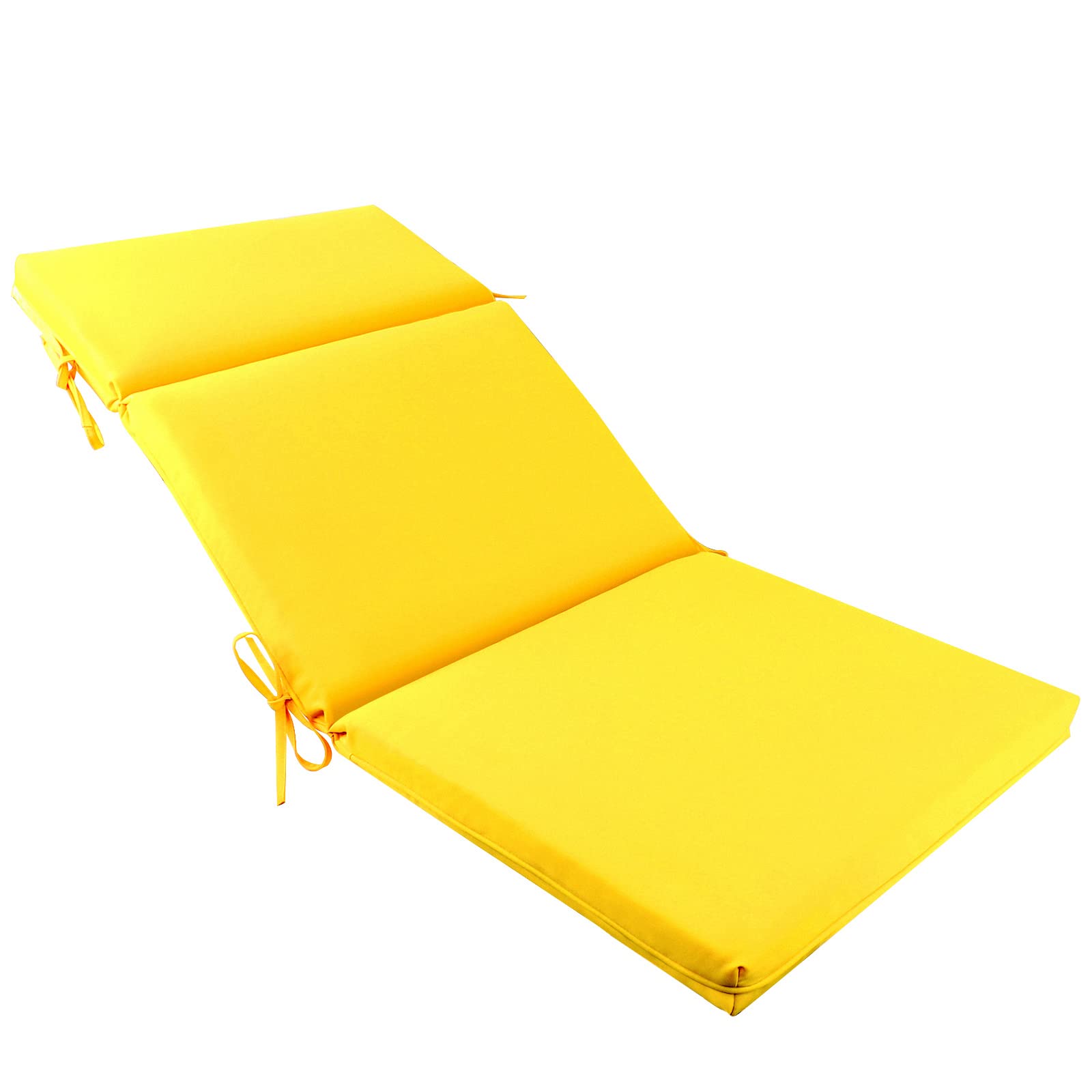 Premium Outdoor/Indoor Adirondack Chair Cushions - High Back Patio Furniture Replacement Cushion Set of 2 (Sunny Yellow) - Waterproof & UV Resistant for Deck, Garden, Poolside Relaxation