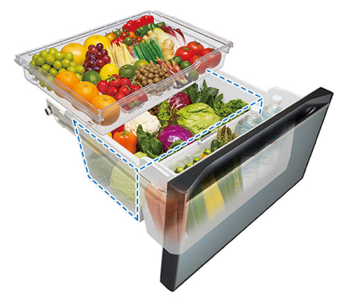 Hitachi R-HV490RS 379L Multi-Door Refrigerator - Energy Efficient, Spacious Design for Large Families & Modern Kitchens | Perfect for Home, Restaurant & Office Use