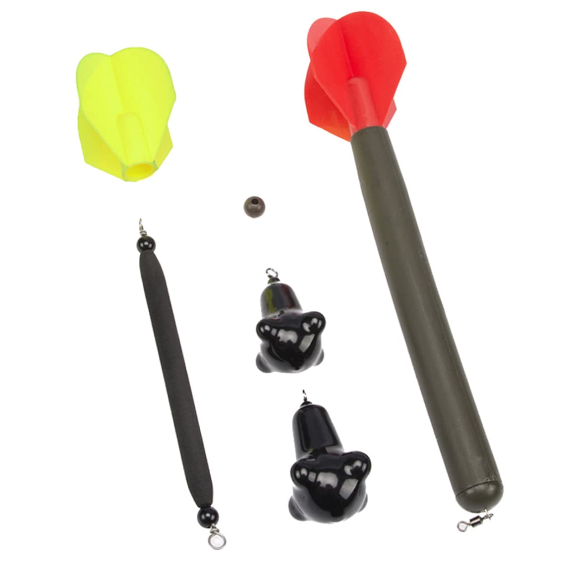 Detachable Tail Foam Fishing Floats with Weight - Black Vertical Bobbers for Freshwater & Saltwater Fishing - Ideal for Bass, Trout, and Panfish Angling